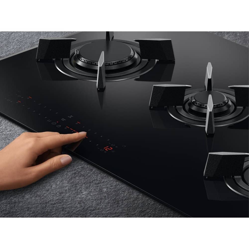 AEG HVB8453IB - Black 80cm Gas Hob - 4 Burners - FlameLight LED - Image 4