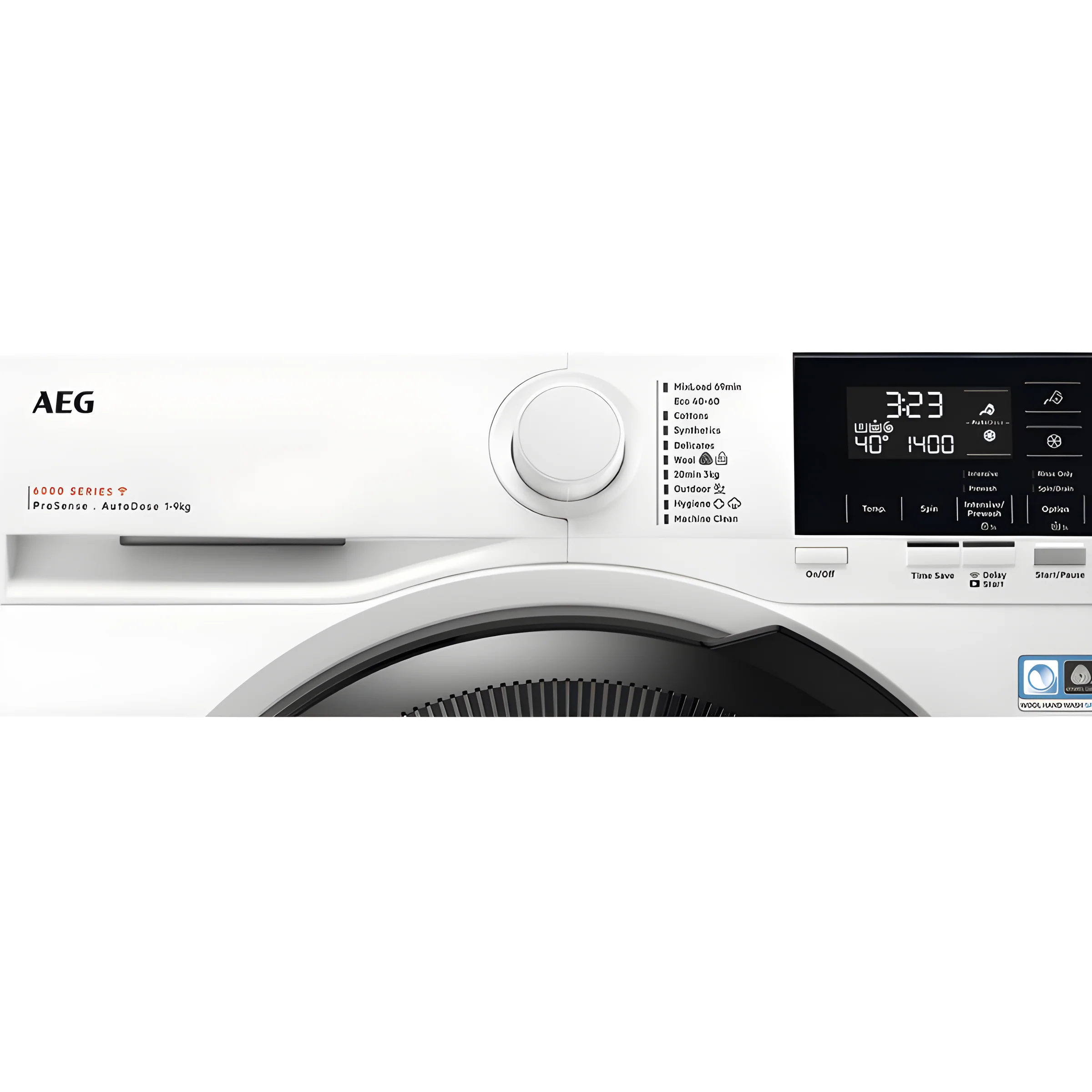 AEG LFR61944AD - 6000 Series White Freestanding 9KG Washing Machine - 1400 RPM - A energy - Image 3