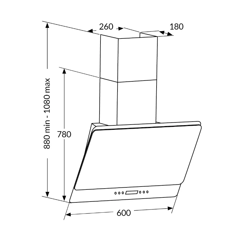 Amica AEA60BL - Black Extractor - B energy - Image 3