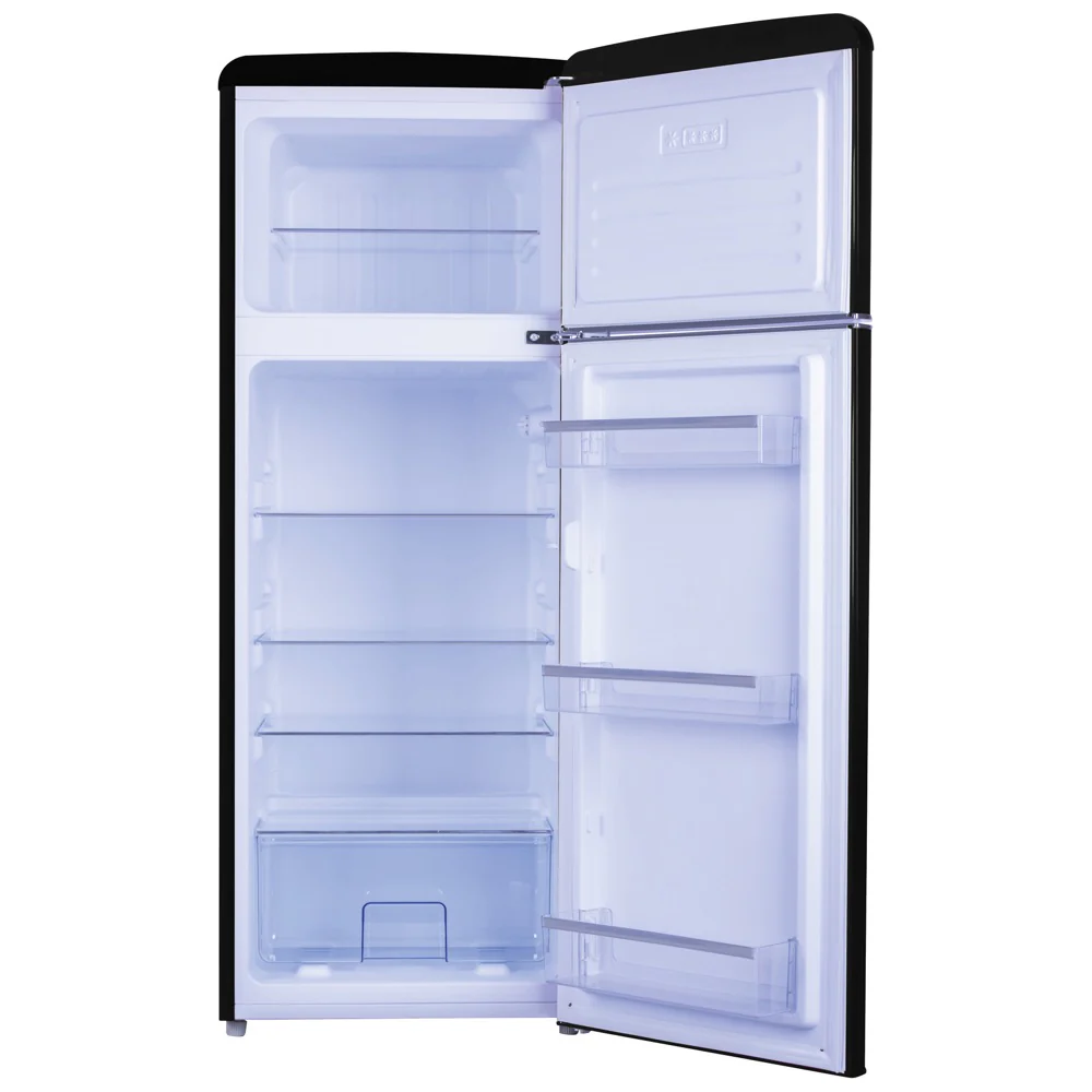 Amica FDR2213B  Black  55cm Freestanding Static Fridge Freezer - 30/70 Split - 162/44L Capacity - F Energy Rating - Image 2