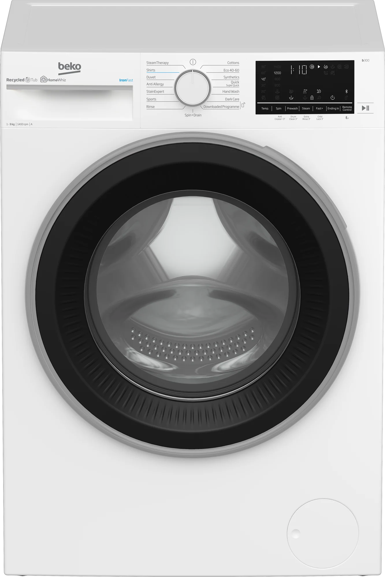 Beko B3W5941I - White 9KG Washing Machine - 1400 RPM - A energy