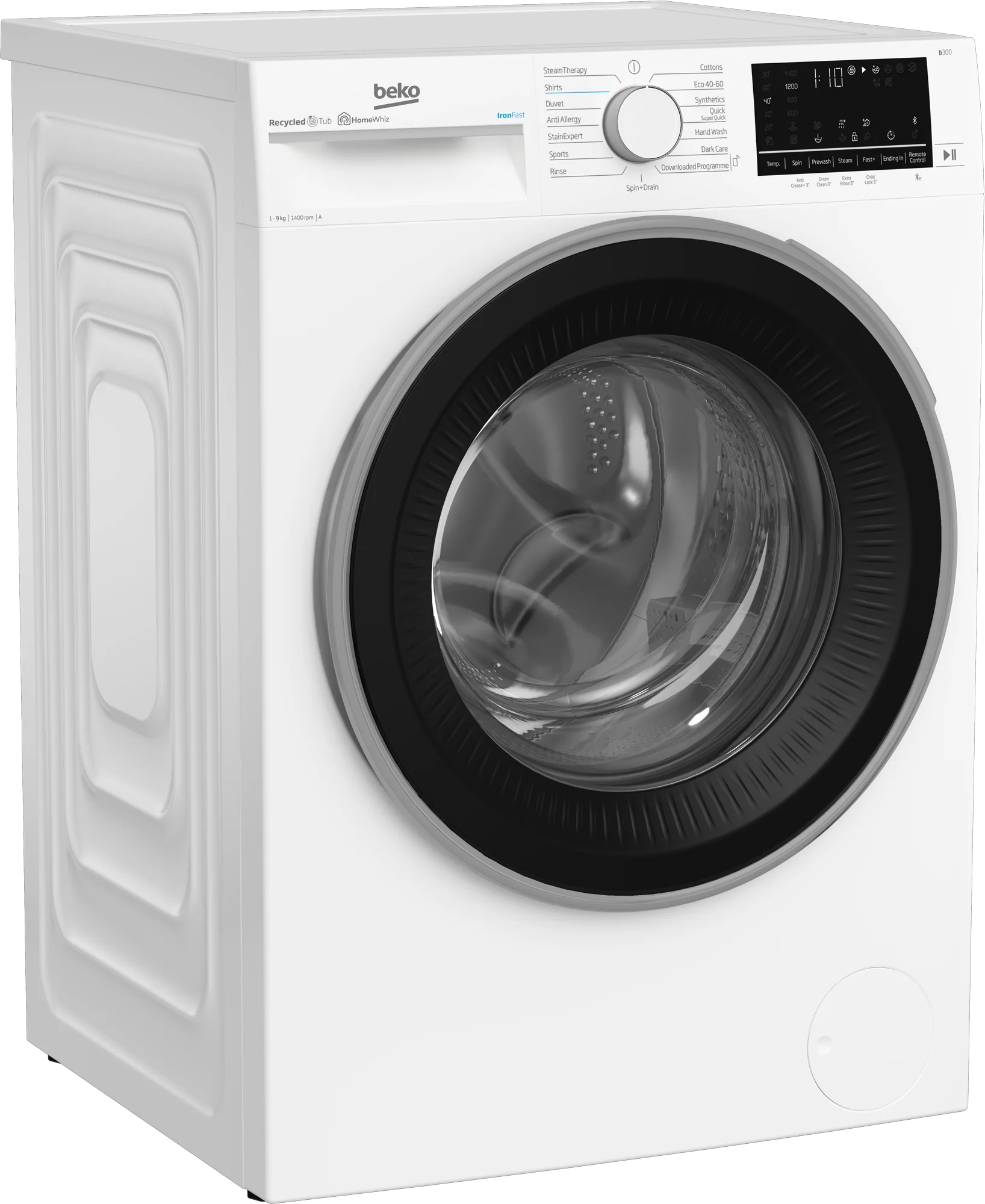 Beko B3W5941I - White 9KG Washing Machine - 1400 RPM - A energy - Image 3