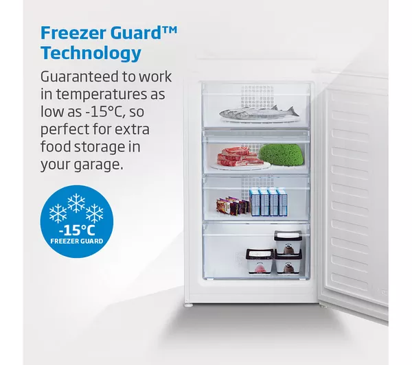 Beko CNG4582VW - White Freestanding Frost Free Fridge Freezer - 168L/102L - E Energy - Image 6