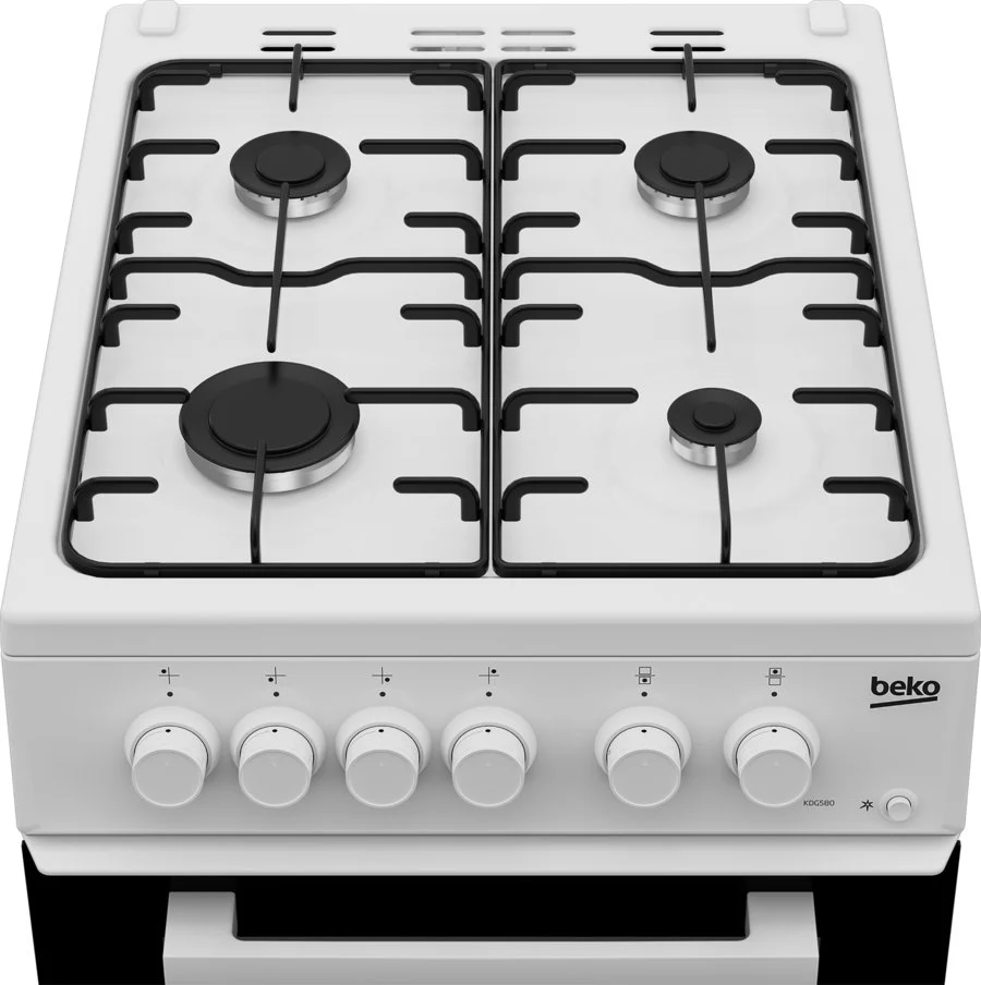Beko KDG580W 50cm Freestanding Gas Twin Cavity Cooker - Image 3