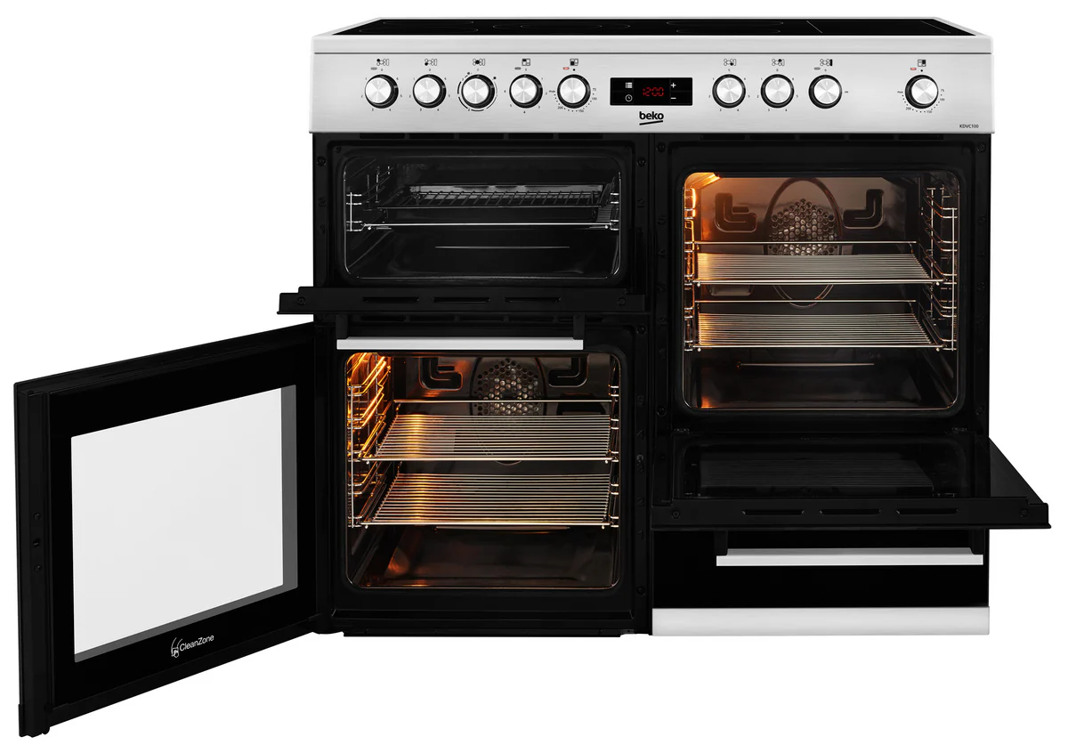 Beko KDVC100X - Stainless steel 5 Zone Electric Cooker - A energy - Image 2