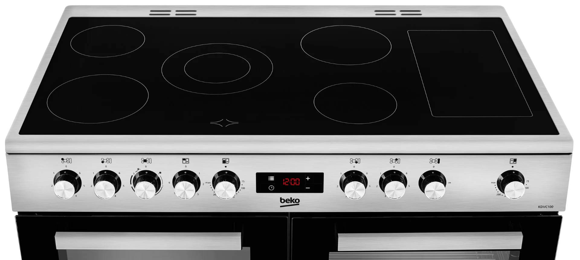 Beko KDVC100X - Stainless steel 5 Zone Electric Cooker - A energy - Image 3