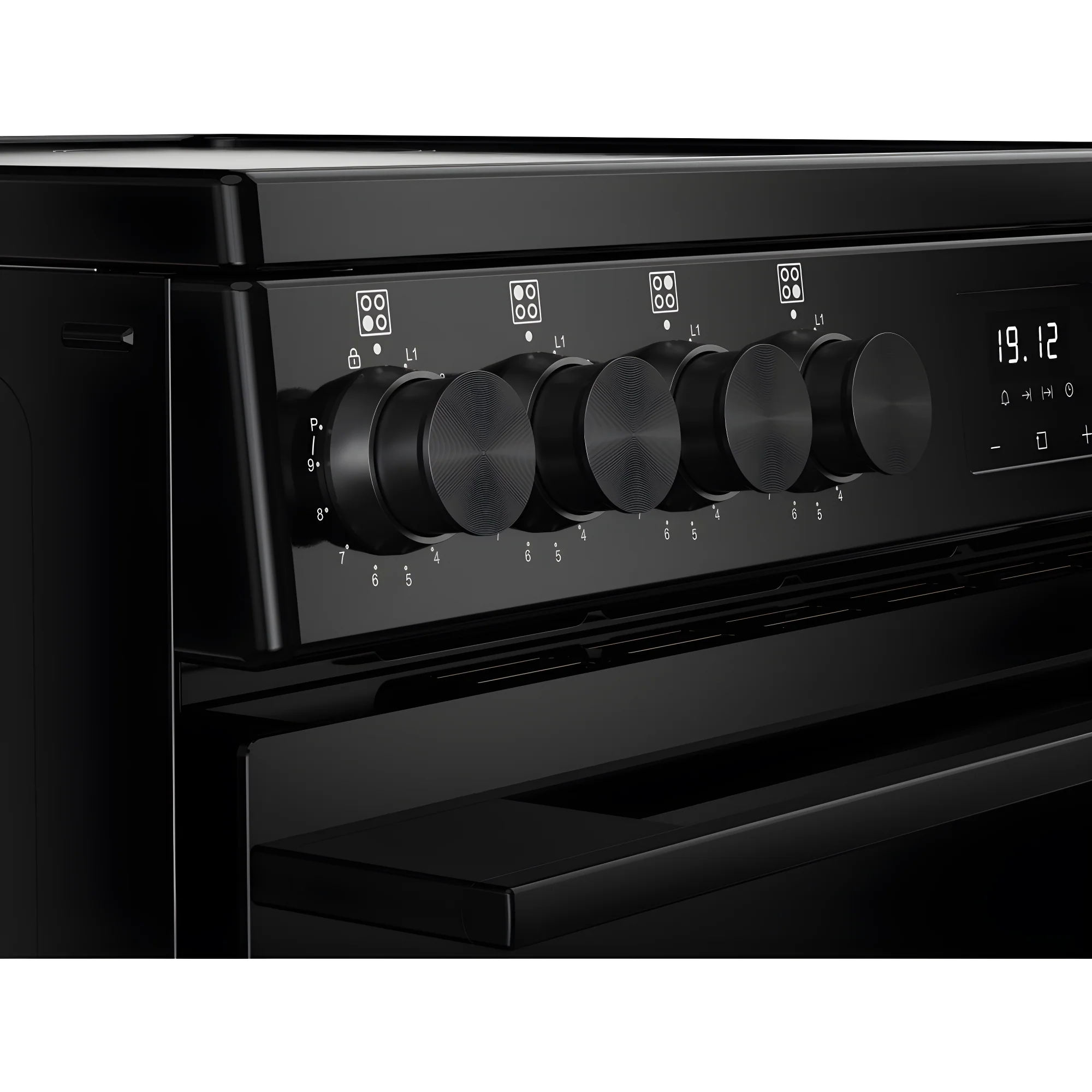 Belling BEL FSA VISION SGL 60Ei BLK 444412053 - Black Induction Electric Cooker - 68L Single Oven - A Energy Rating - Image 5