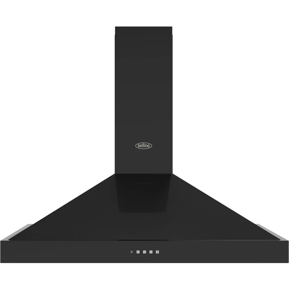 Belling Farmhouse 100PYR 444411673 - Black 100cm Chimney Cooker Hood - 600 m³/h - C energy