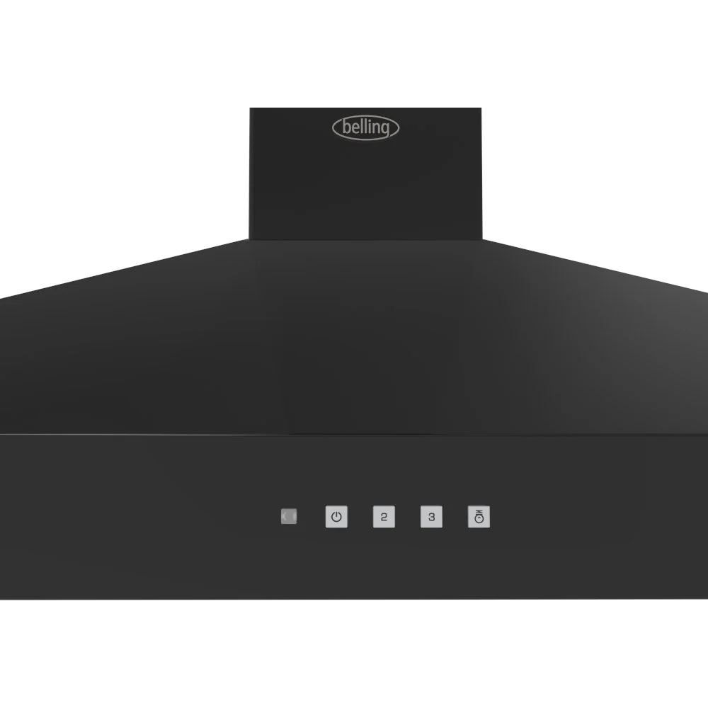 Belling Farmhouse 110PYR 444411675 - Black Chimney Cooker Hood - 600 m³/h - C energy - Image 2