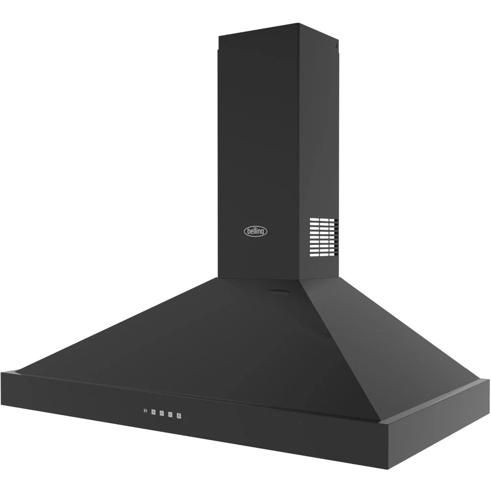 Belling Farmhouse 110PYR 444411675 - Black Chimney Cooker Hood - 600 m³/h - C energy - Image 3