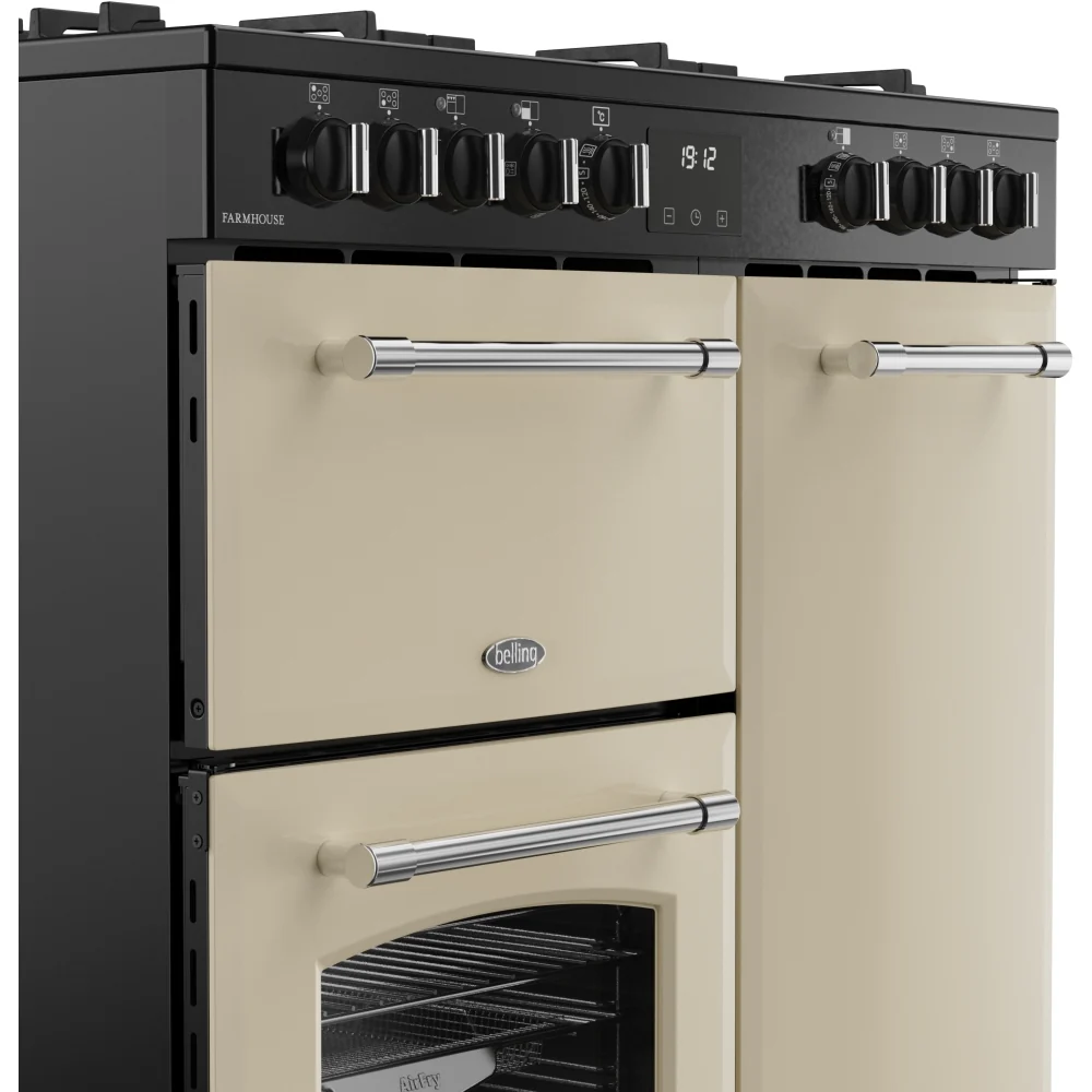Belling Farmhouse 90DF 444411821 - Cream 90cm Dual Fuel Range Cooker - 174L Capacity - A Energy Rating - Image 5