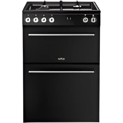 Belling FSA VISION 60DF BSS 444412048 - Black Dual Fuel Cooker with Double Oven - 60cm 99L - A Rated - Image 2