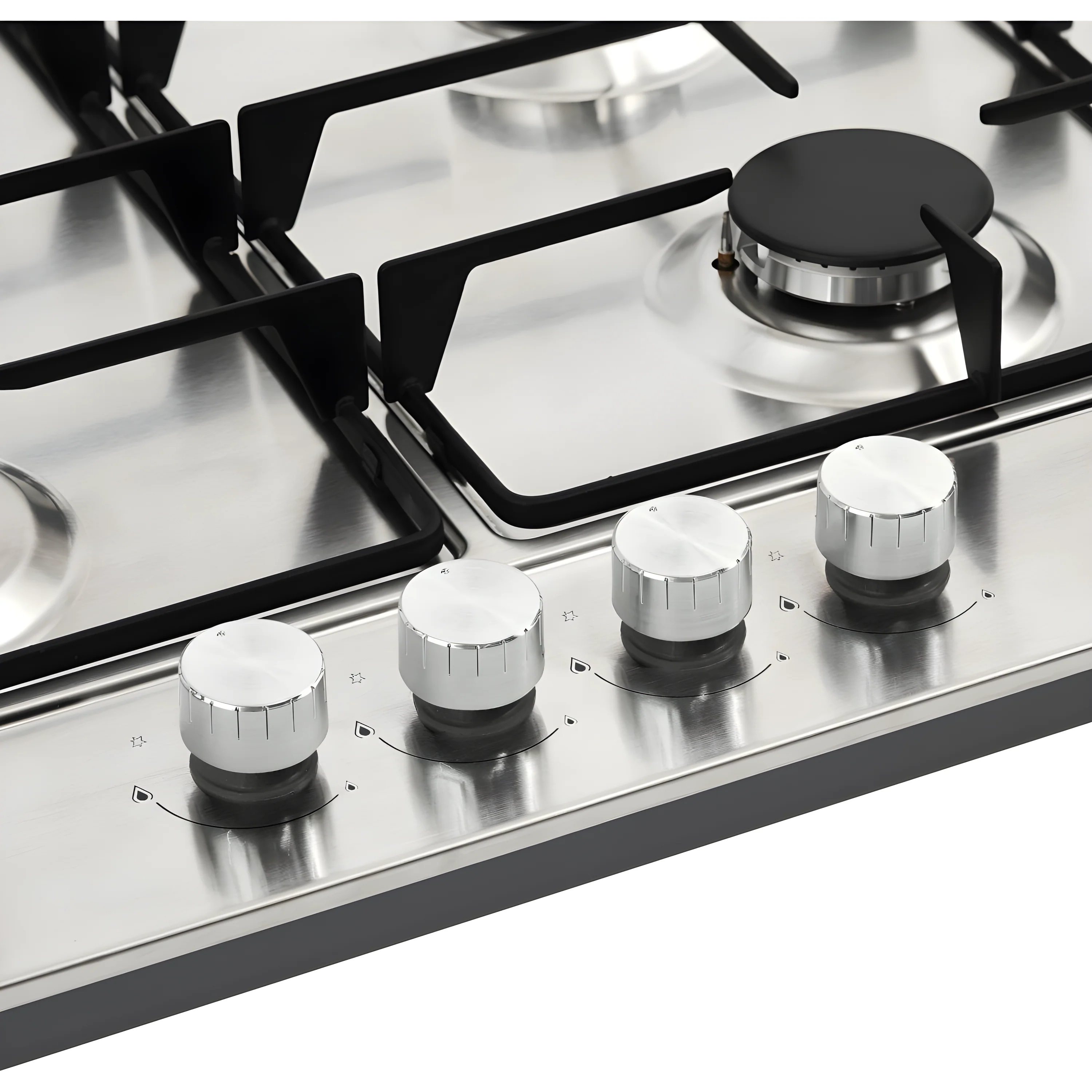 Belling GHU603RI 444411635 - Stainless Steel 4 Burner Gas Hob - 3.6kW Wok Burner - Image 3