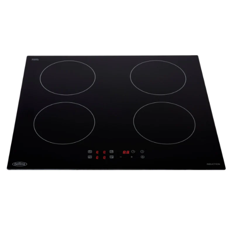 Belling IHT6013 BLK 444410125 - Black 4 Zone Electric Hob 13amp plug and lead fitted plug and play - Image 2