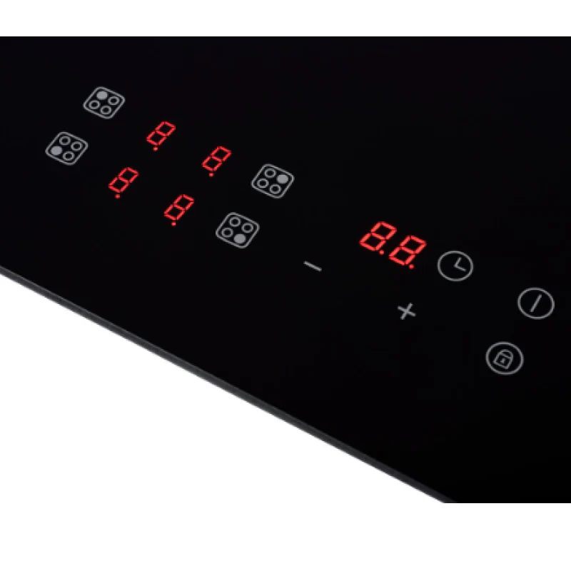 Belling IHT6013 BLK 444410125 - Black 4 Zone Electric Hob 13amp plug and lead fitted plug and play - Image 4