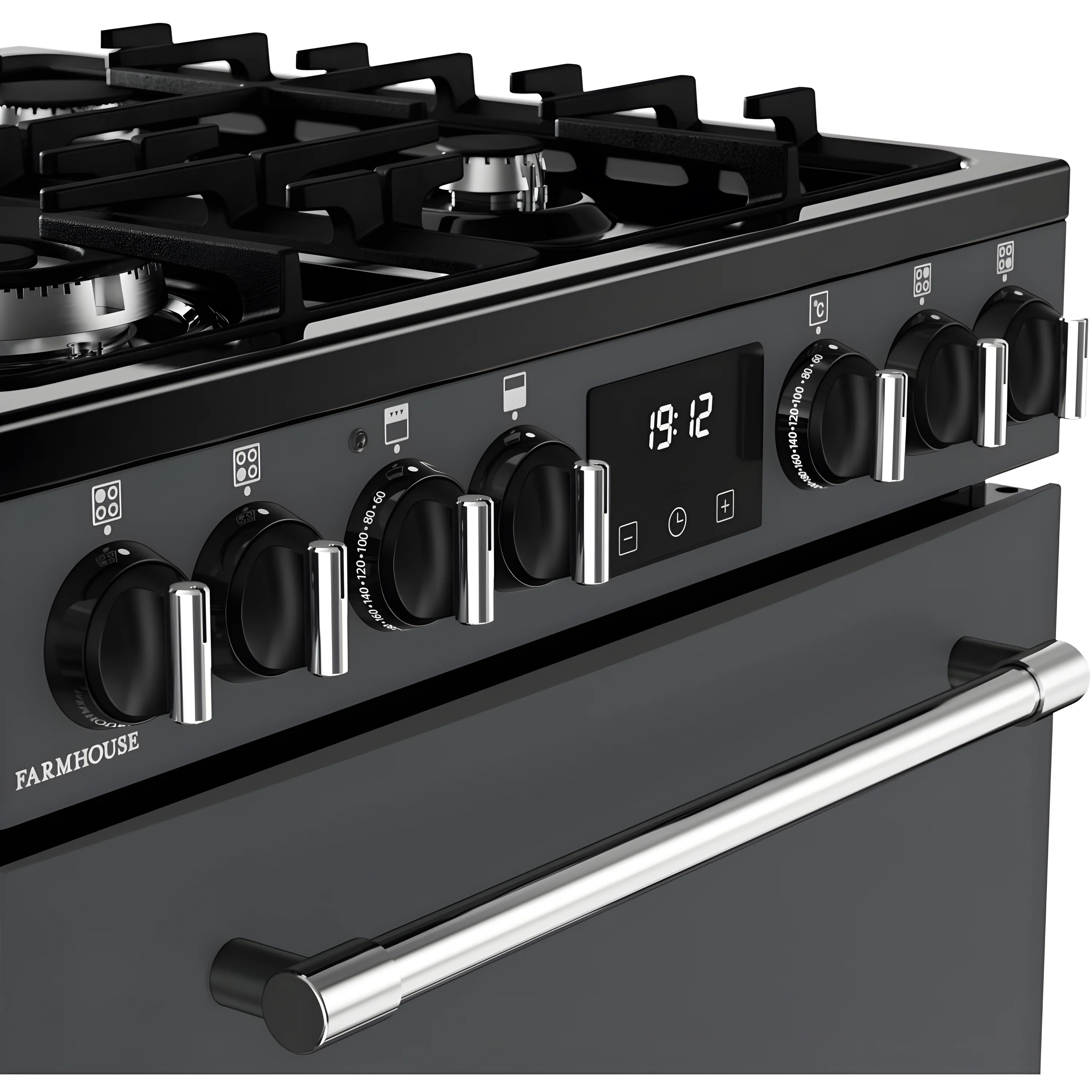 Belling MRA FARMHOUSE 60 444411812 - Grey Dual Fuel Cooker - 33/70L Ovens - AirFry - A Energy - Image 5