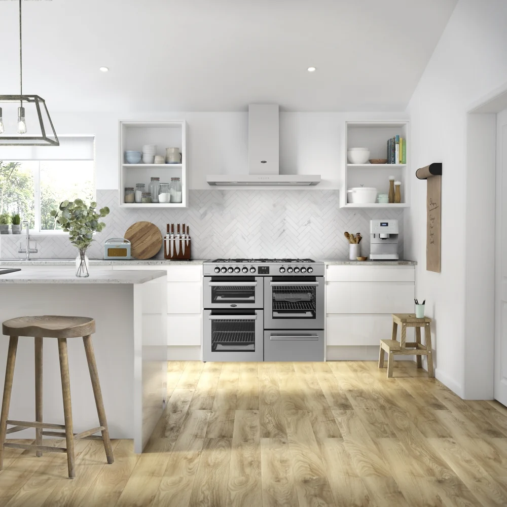 Belling RCA COOKCENTRE 110DF - Stainless Steel 110cm Range Cooker - 199L, Dual Fuel, A Rated - Image 2