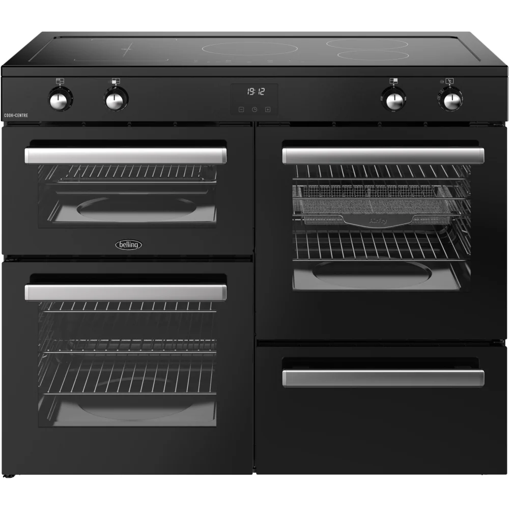 Belling RCA COOKCENTRE 110Ei 444411807 - Black 110cm Induction Range Cooker - 194L Capacity - A Energy Rating