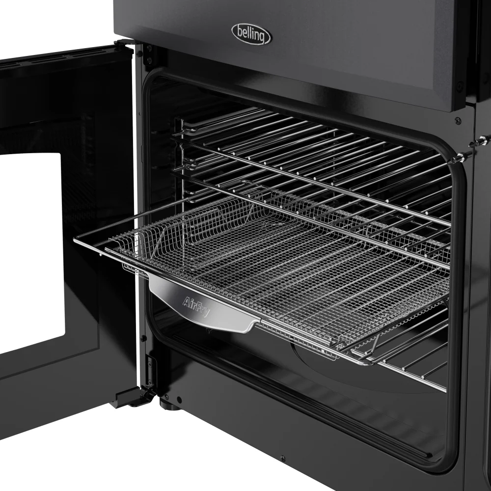 Belling RCA FARMHOUSE 90DF A 444411819 - Grey 90cm Dual Fuel Range Cooker - 174L - A Energy - Image 3