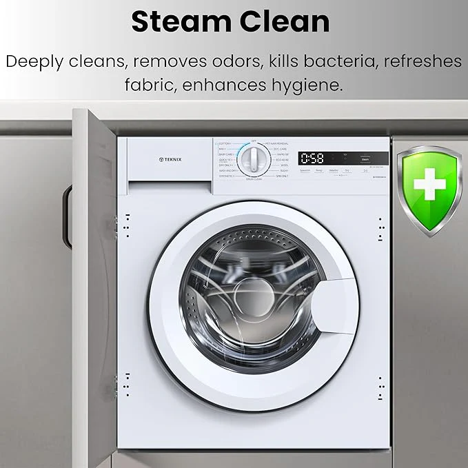 Teknix BITKW814 - White 8KG Integrated Washing Machine - 1400 RPM - A energy - Image 4