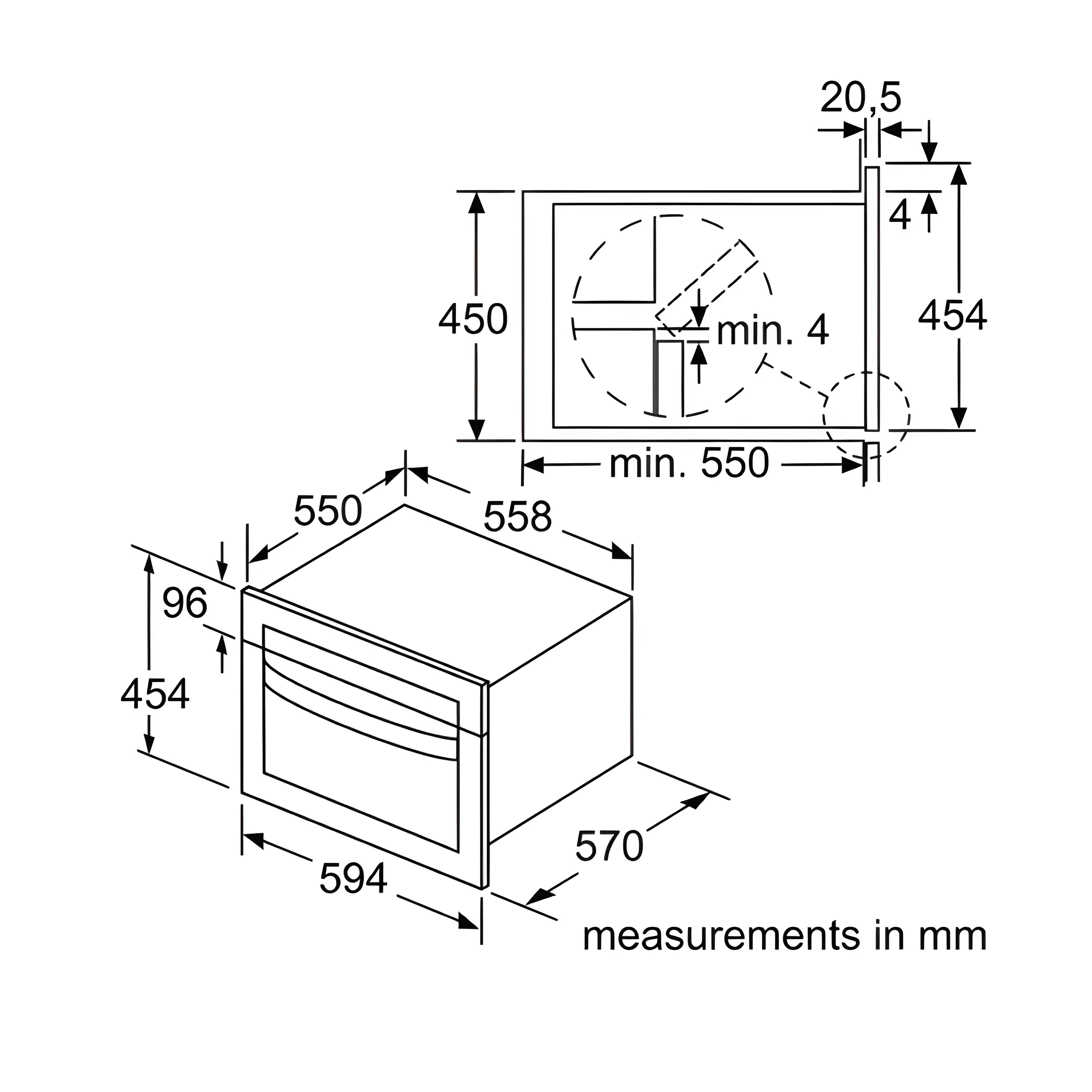 Bosch Series 4 CMA583MS0B Built-in Combination Microwave - Stainless Steel - Image 3