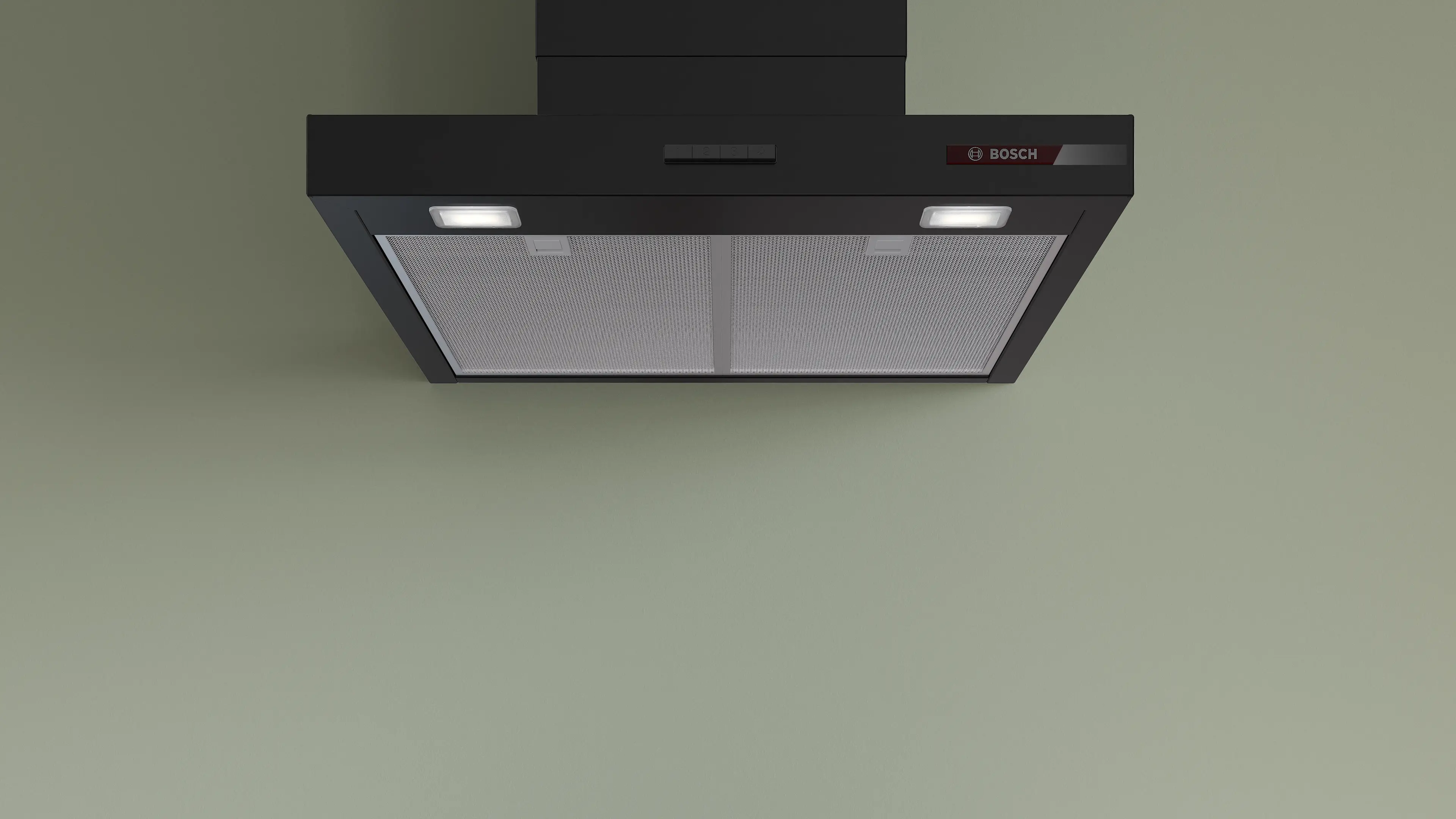 Bosch DWB65CC60B - Matt Black Chimney Cooker Hood - 60cm - B Energy Rating - Image 2