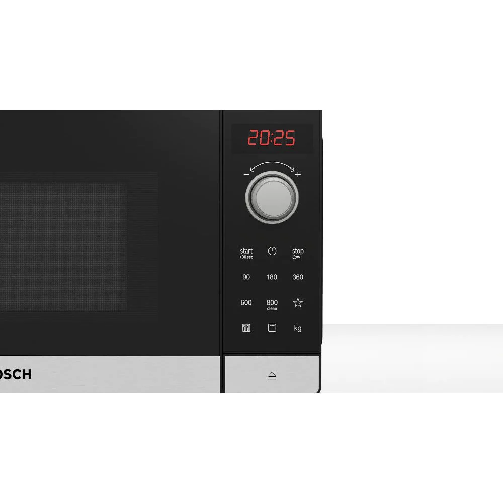 Bosch Series 2 FEL023MS2B - Black, Stainless Steel 20 Litre Microwave with Grill - 800W - Image 2
