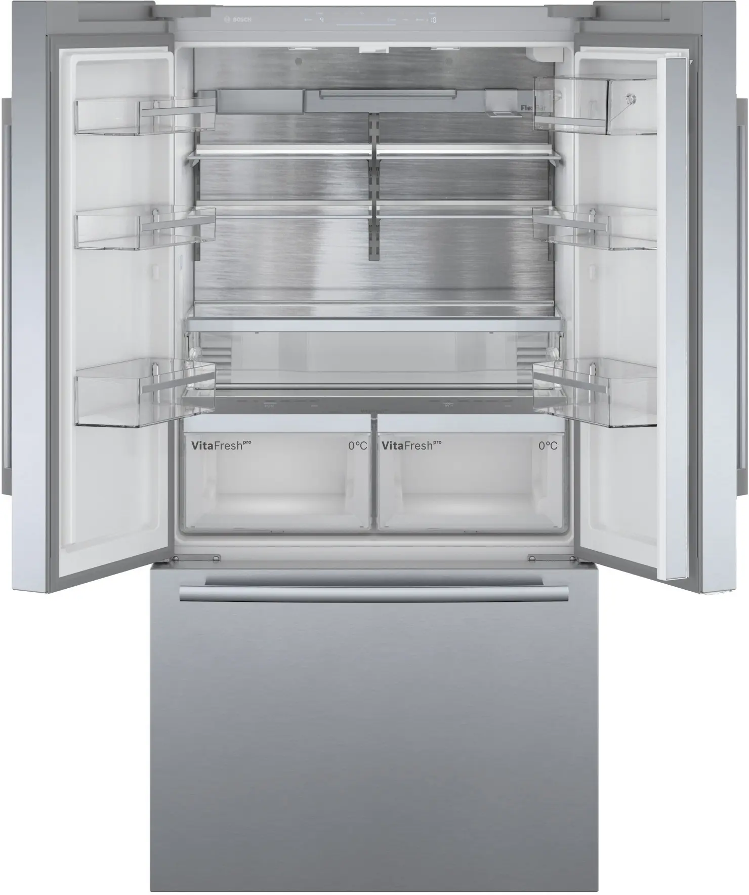 Bosch Series 8 KFF96PIEP - Stainless steel Side by Side Frost Free Fridge Freezer - E energy - Image 2