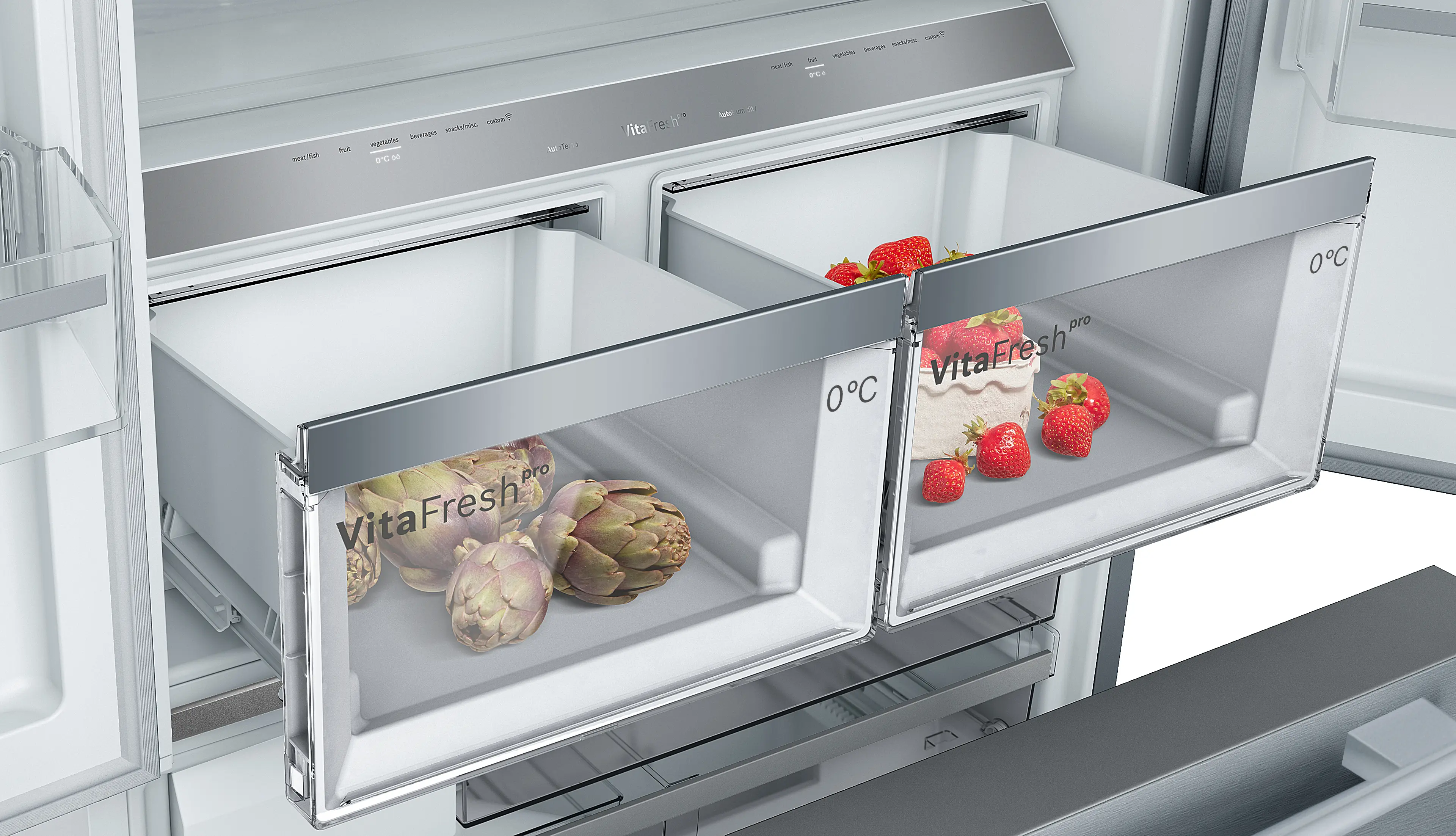 Bosch Series 8 KFF96PIEP - Stainless steel Side by Side Frost Free Fridge Freezer - E energy - Image 7