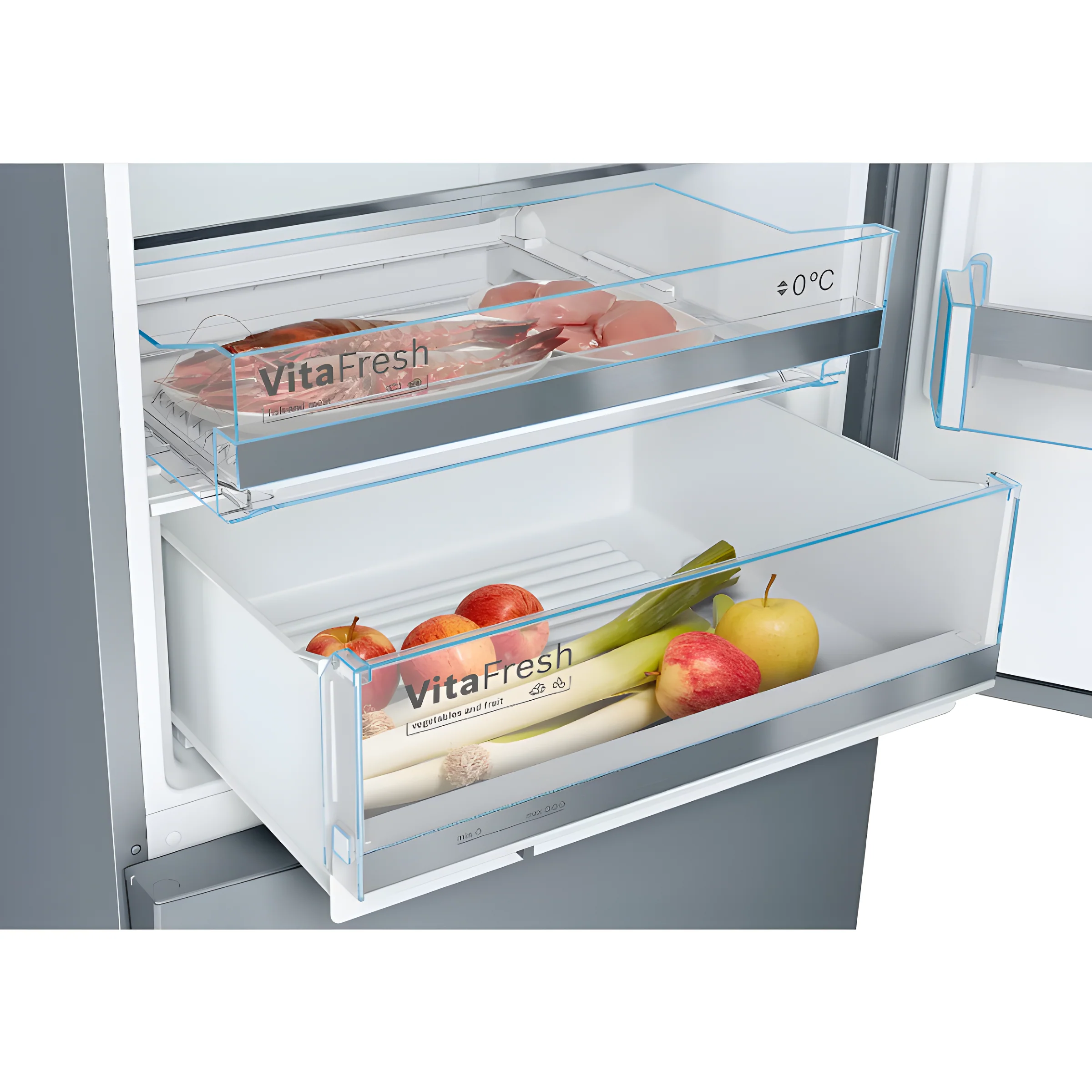 Bosch Series 6 KGE49AICAG - Silver Freestanding 60/40 Frost Free Fridge Freezer - C energy - Image 4