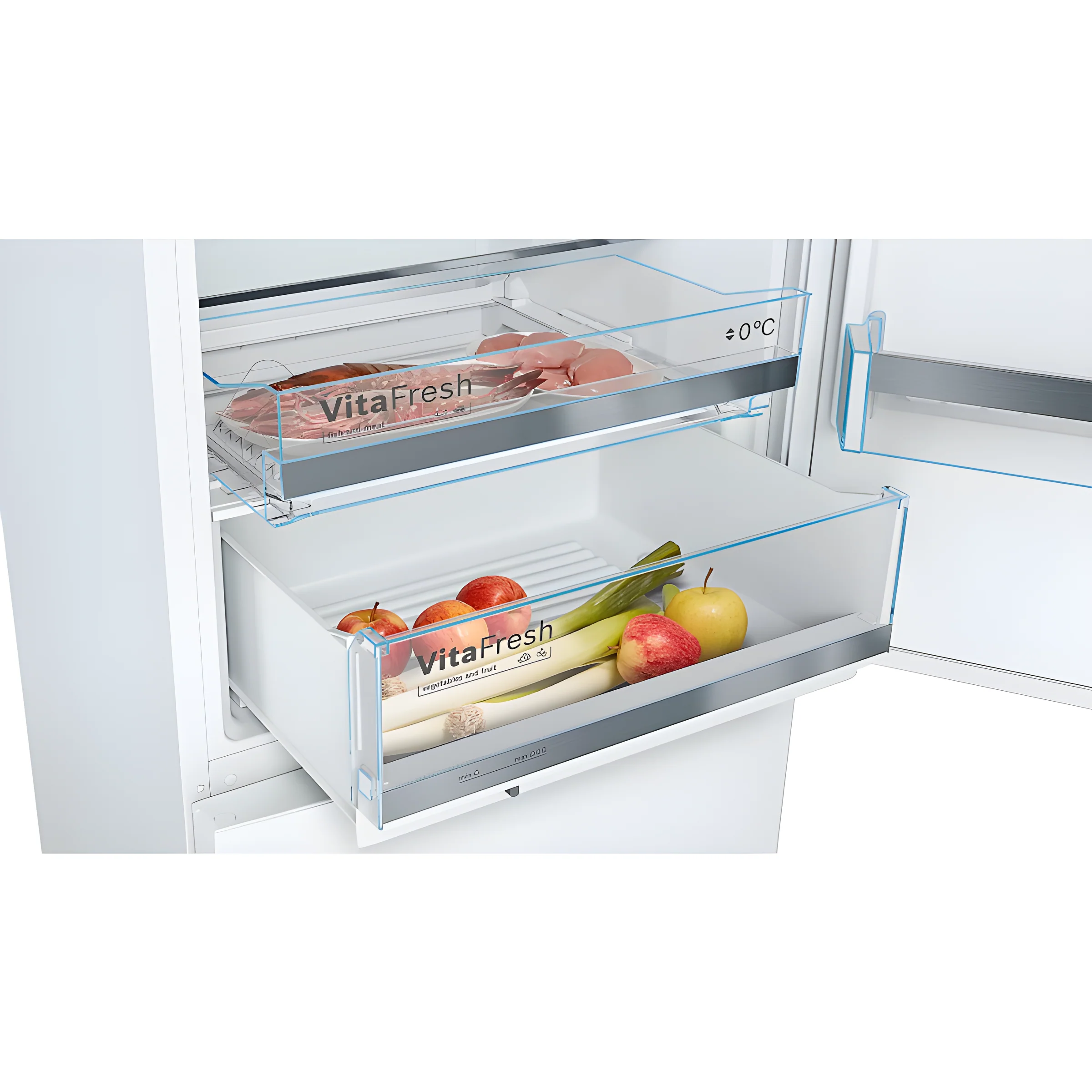 Bosch Series 6 KGE49AWCAG - White Freestanding 60/40 Frost Free Fridge Freezer - C energy - Image 3
