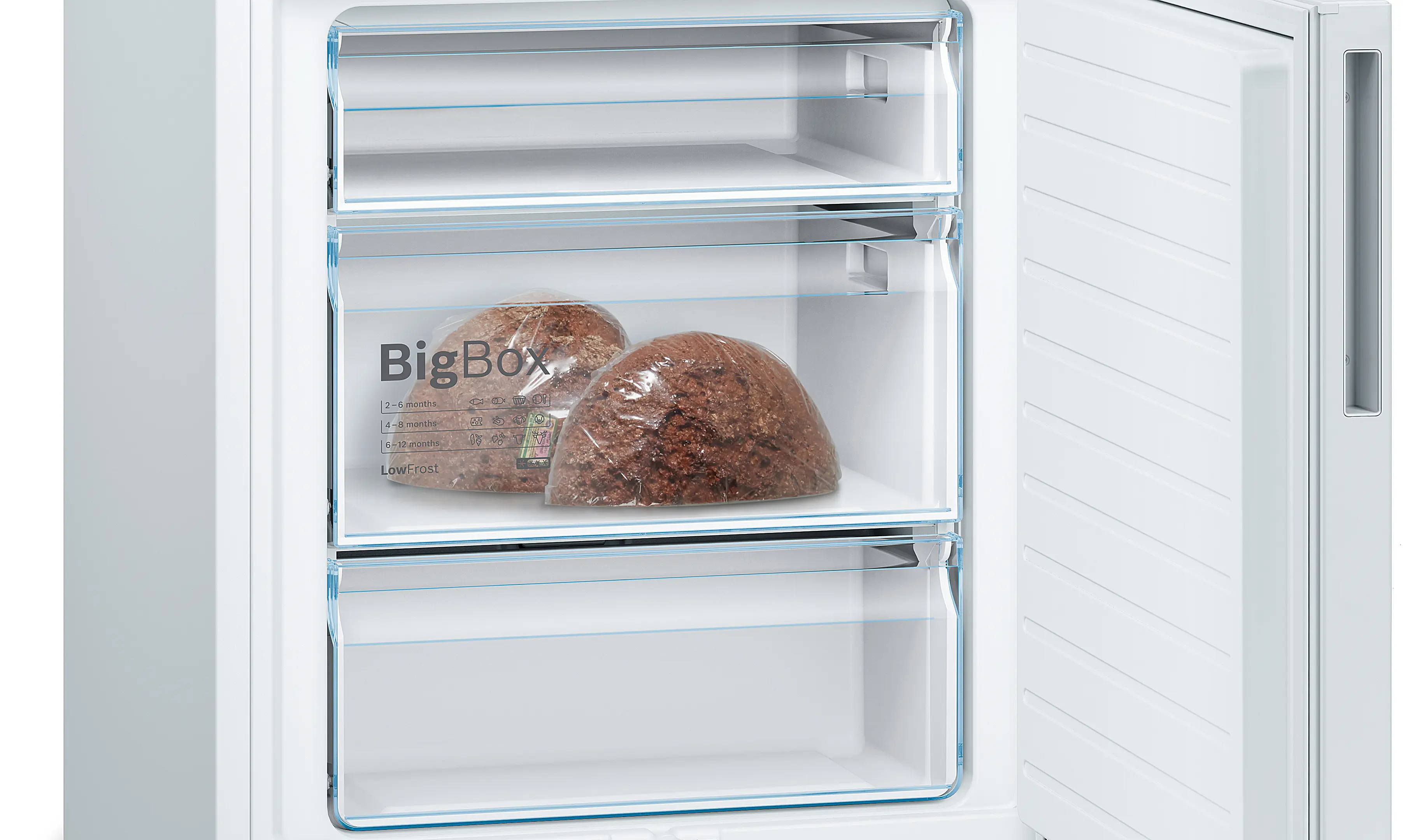 Bosch Series 6 KGE49AWCAG - White Freestanding 60/40 Frost Free Fridge Freezer - C energy - Image 6