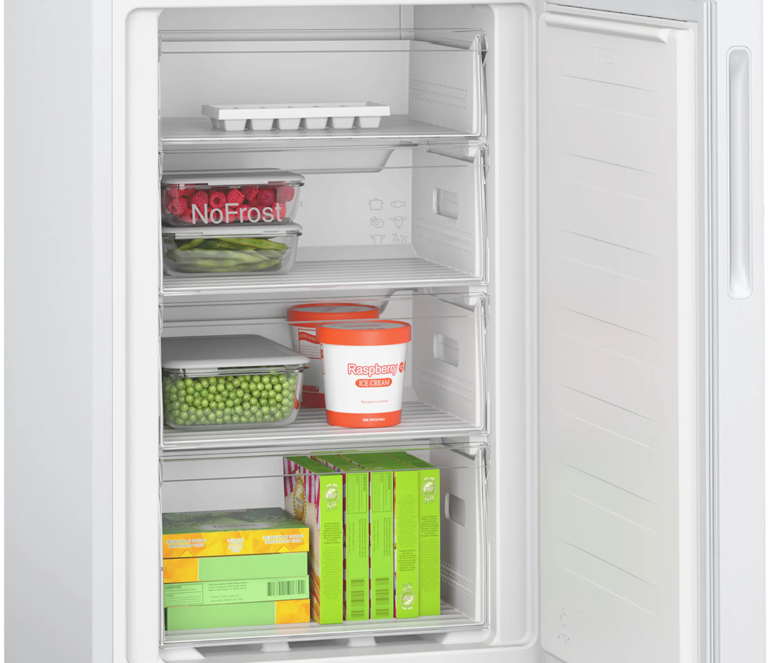 Bosch Series 2 KGN27NWEAG - White Freestanding Frost Free Fridge Freezer - E energy - Image 4
