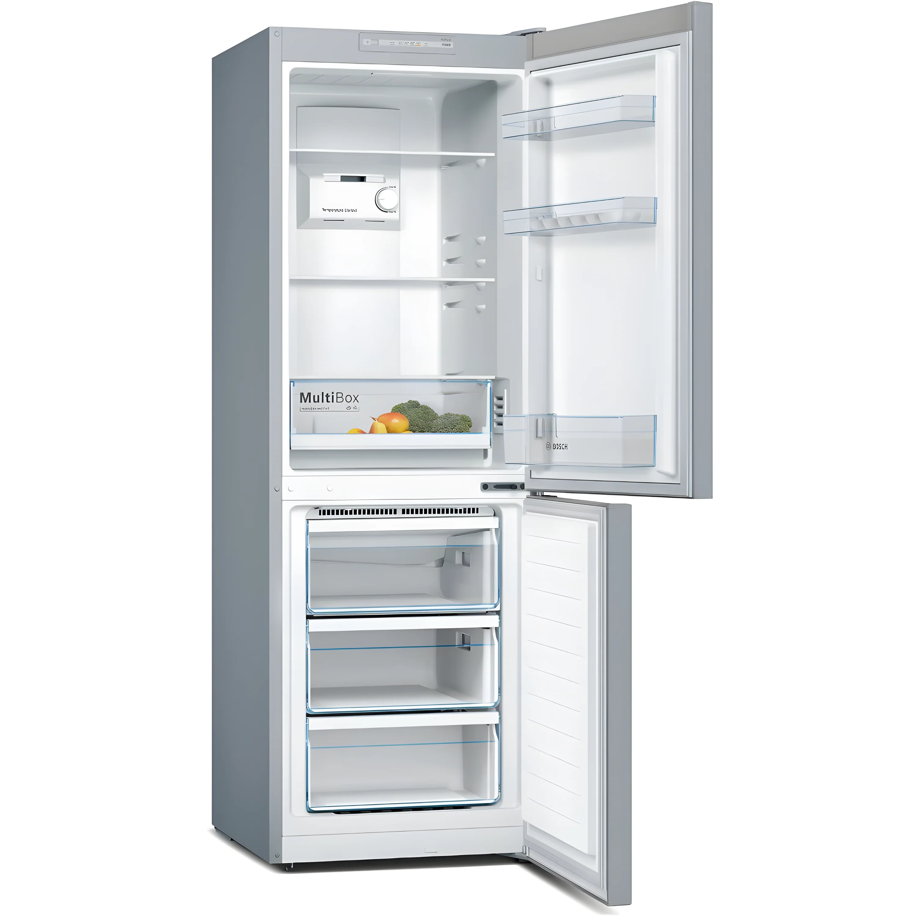 Bosch Series 2 KGN33NLEBG - Stainless Steel Fridge Freezers - 282L Total Capacity - E Energy Rating - Image 2