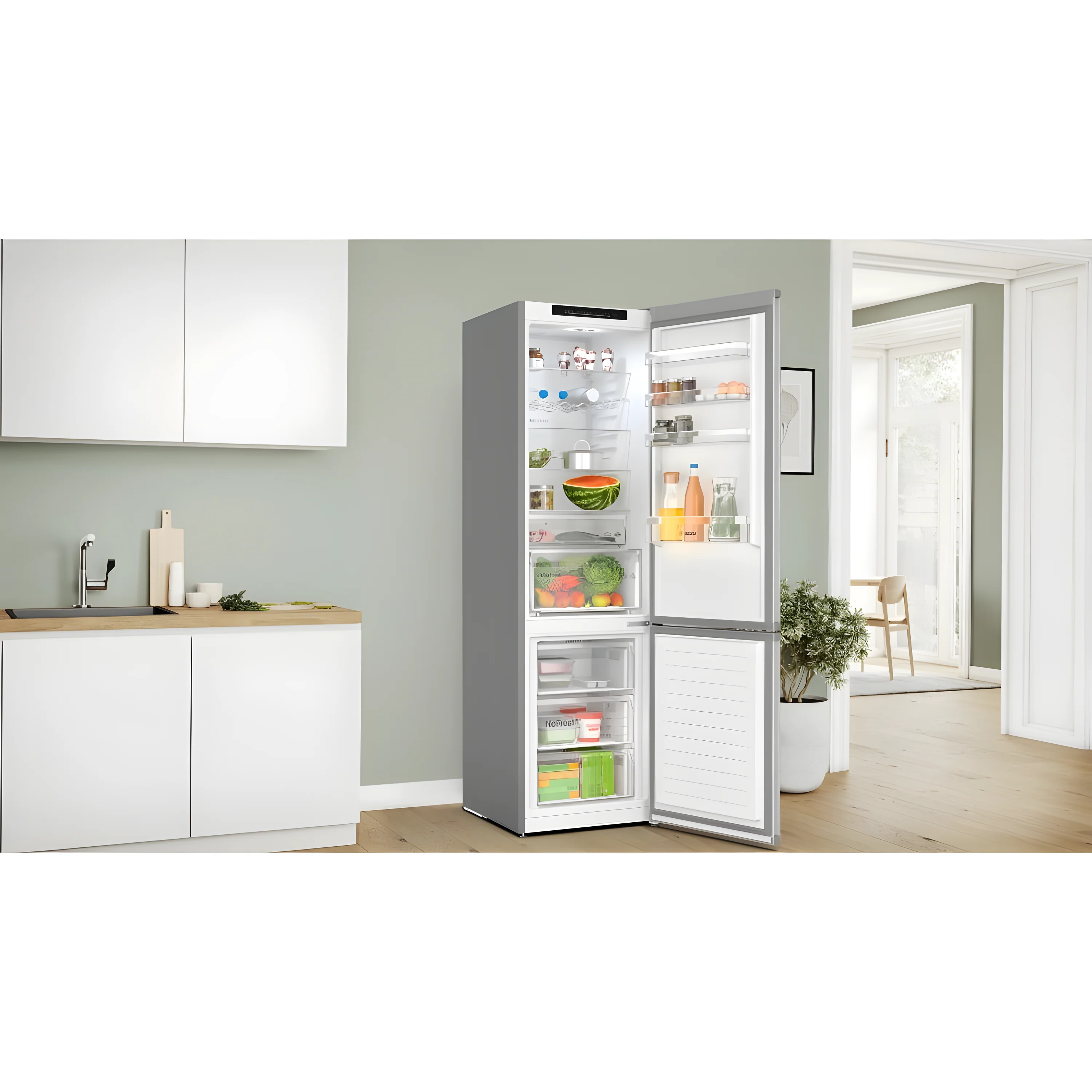 Bosch Series 4 KGN392LBFG - Stainless Steel 70/30 Fridge Freezer - 363L Capacity - B Energy Rating - Image 3