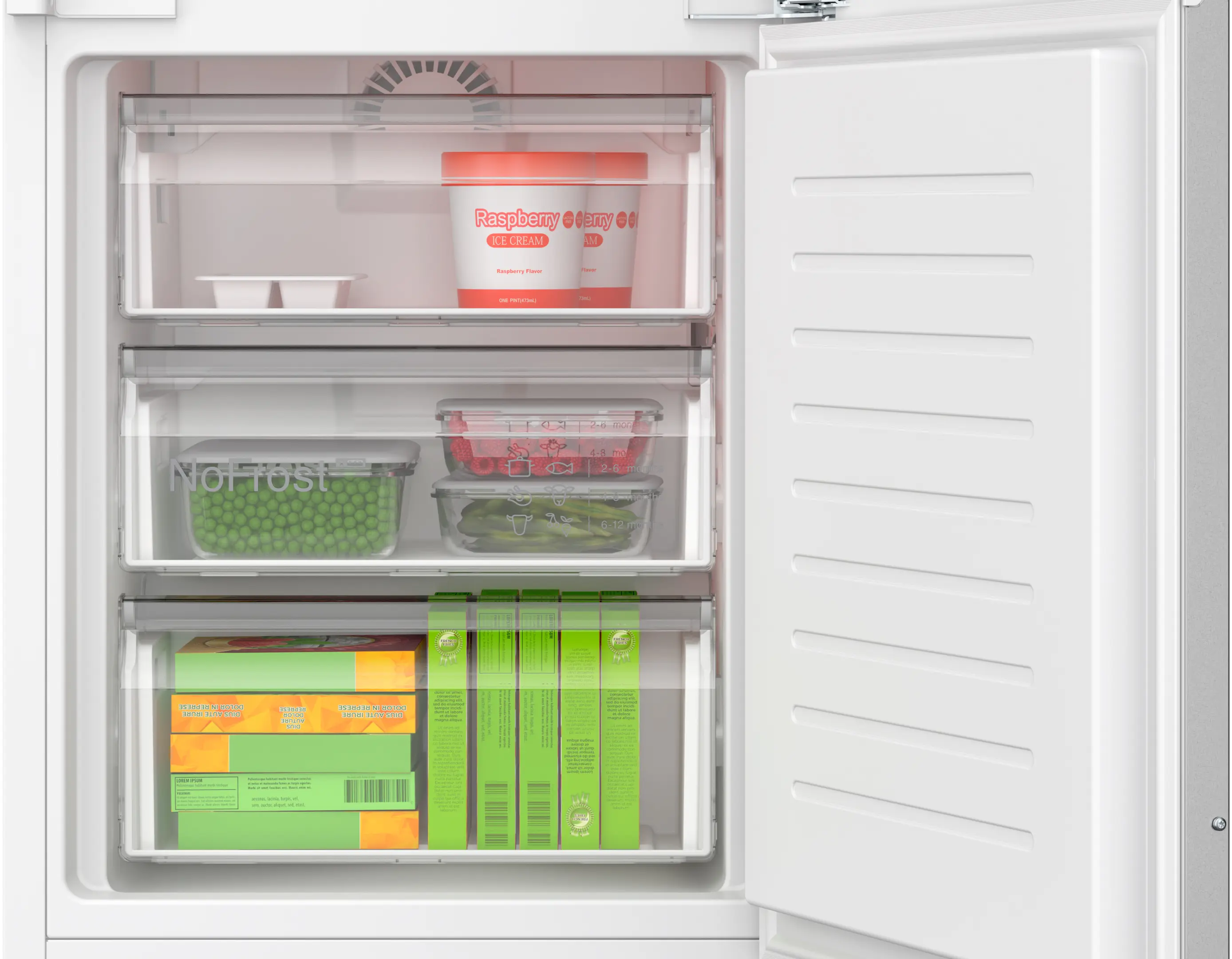 Bosch KIN96VFD0G - Integrated Fridge Freezer - 193.5 cm NoFrost - Image 4
