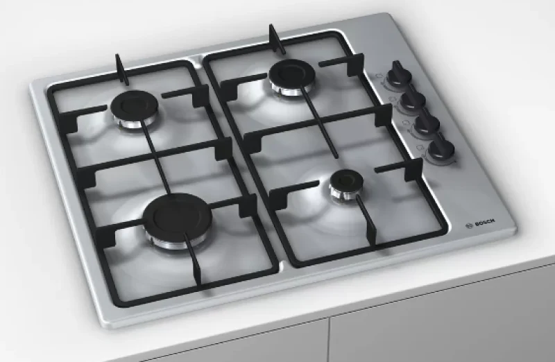 Bosch Series 2 PBP6B5B60 - Stainless steel 4 Zone Gas Hob - Image 2