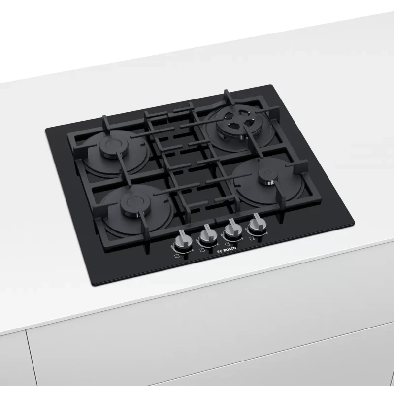 Bosch Series 4 PNP6B6B90 - Black 4 Zone Gas Hob - Image 3