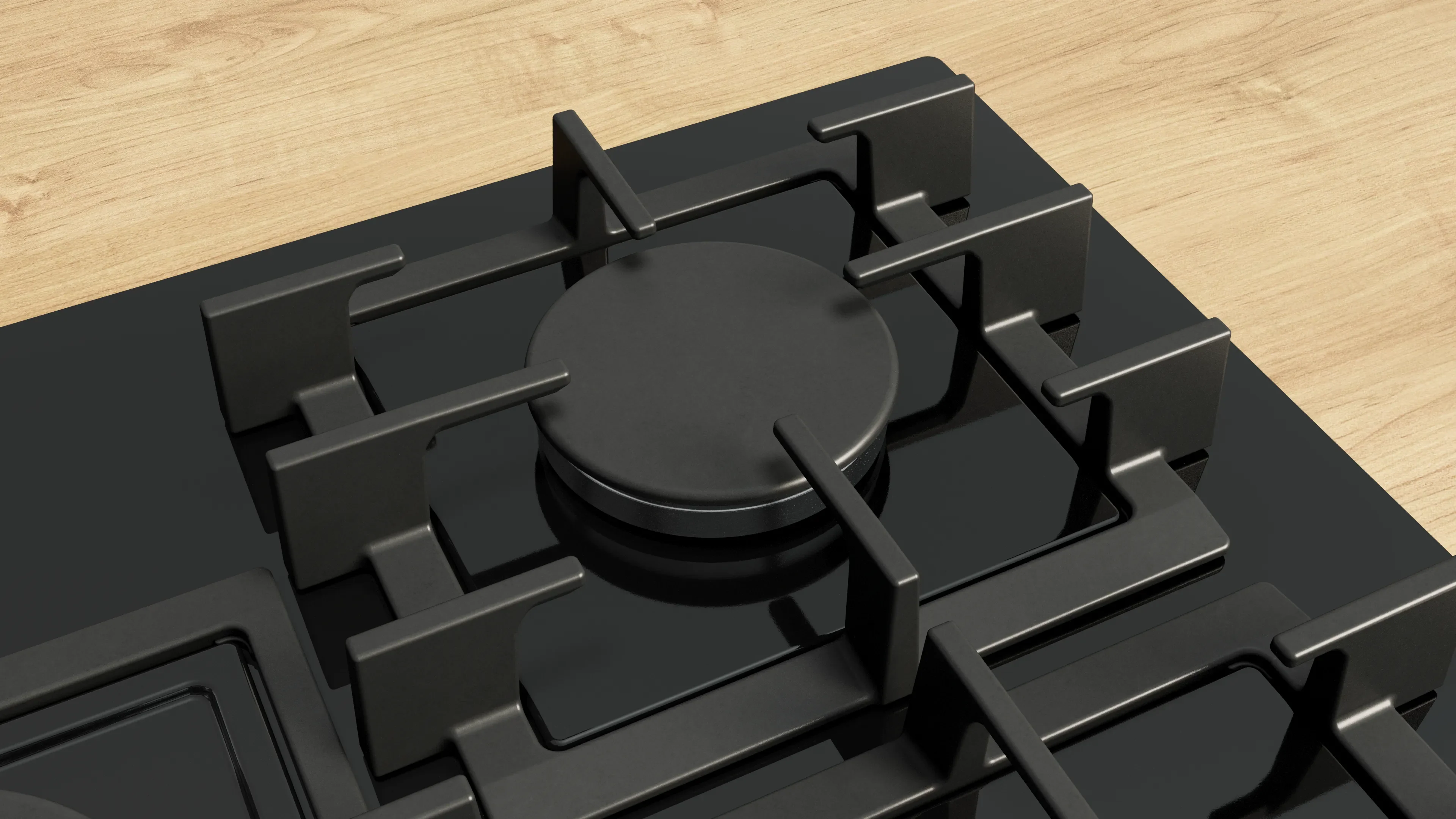 Bosch Series 6 PPQ7A6I40 - Black Gas Hob - 75cm Tempered Glass - 5 Zones - Image 5