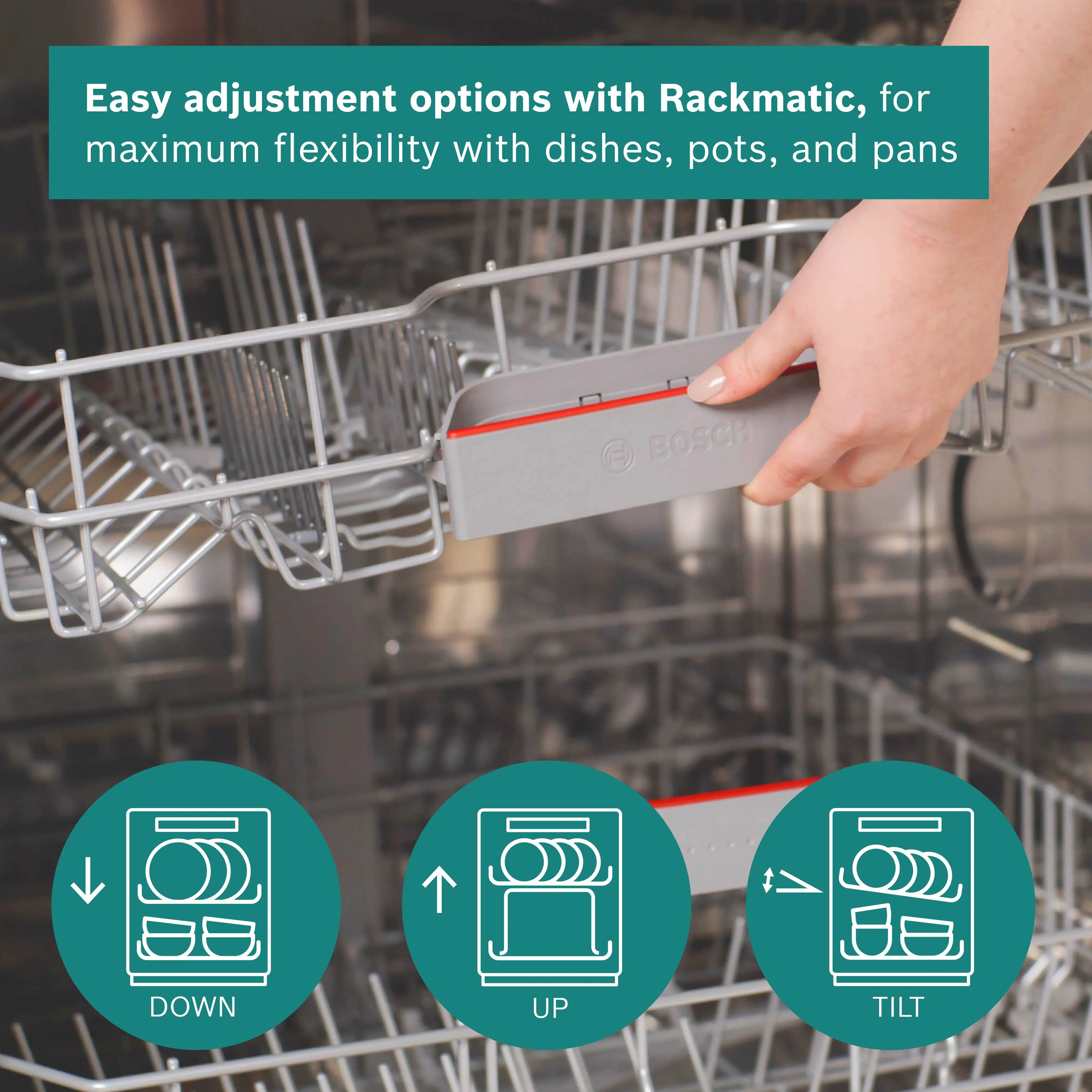 Bosch Series 4 SMS4EKI06G - Silver Freestanding Dishwasher - B energy - Image 7