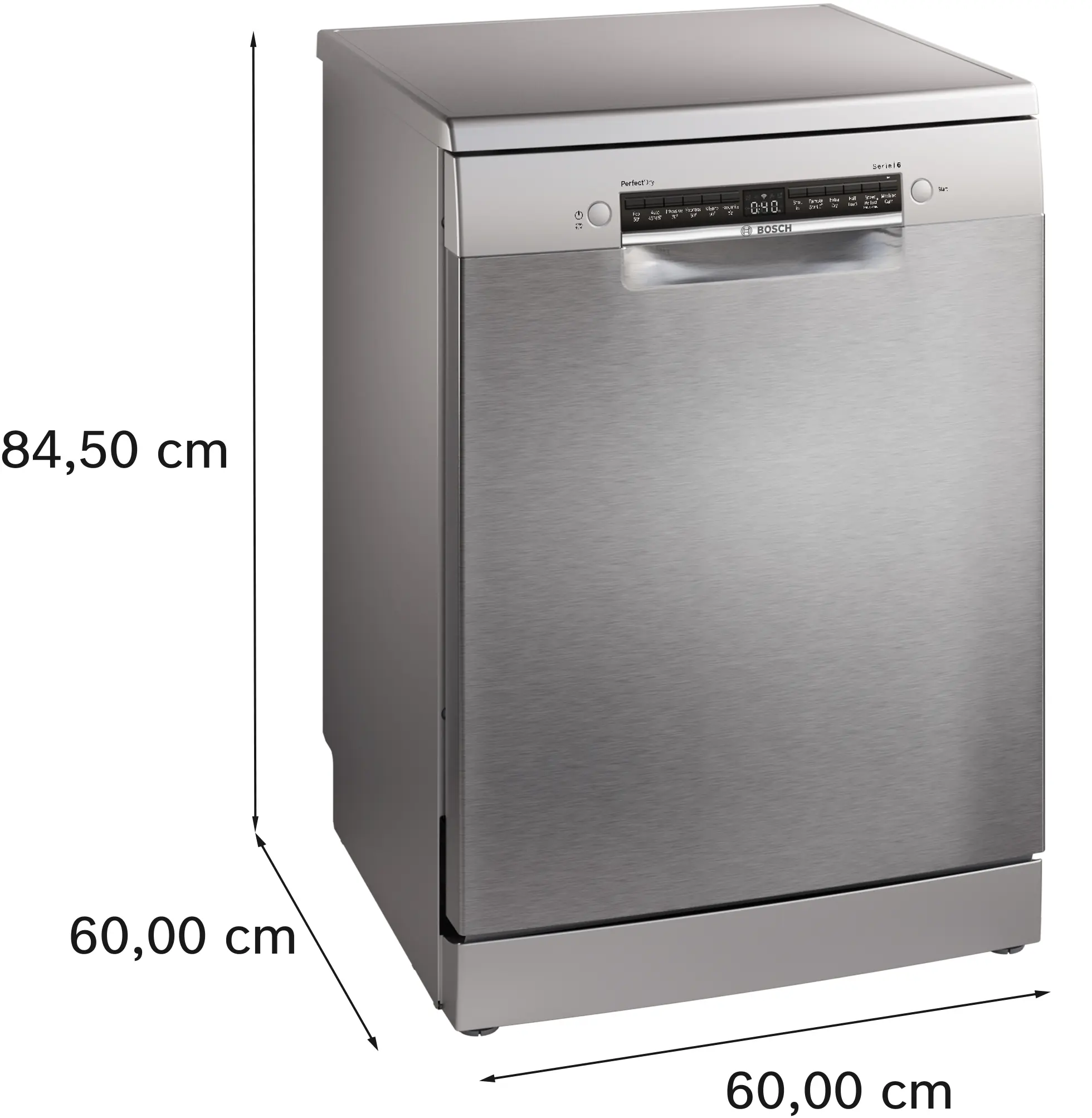 Bosch Series 6 SMS6ZCI10G - Silver Freestanding Dishwasher - B energy - Image 4