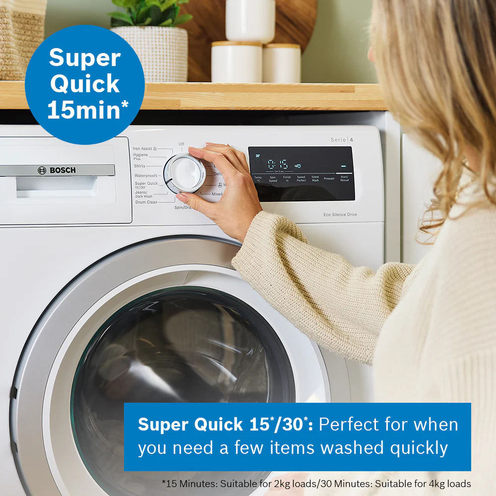 Bosch Series 4 WAN28259GB - White Freestanding 9KG Washing Machine - 1400 RPM - A energy - Image 14
