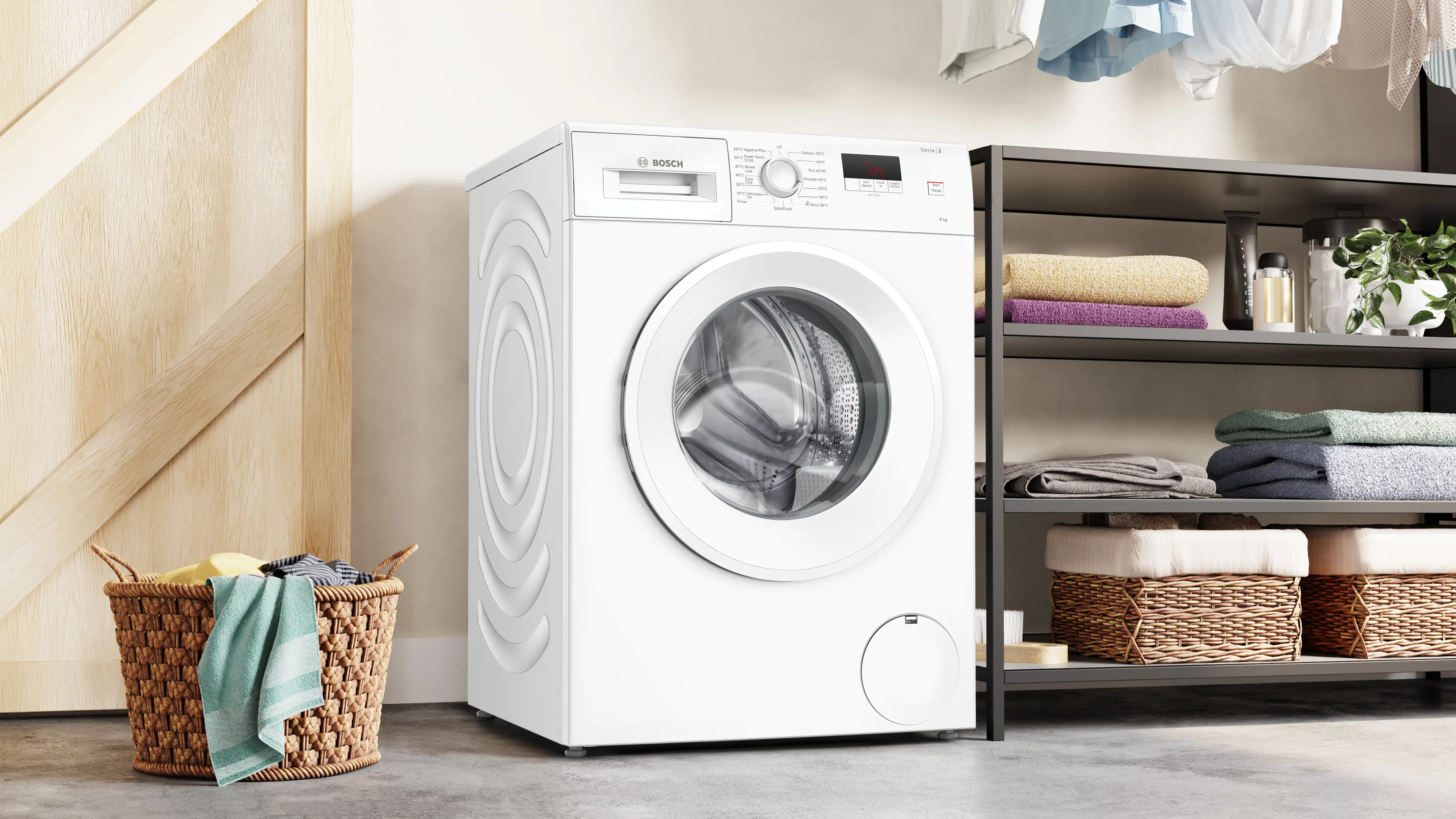 Bosch Series 2 WGE03408GB - White Freestanding 8KG Washing Machine - 1400 RPM - A energy - Image 5
