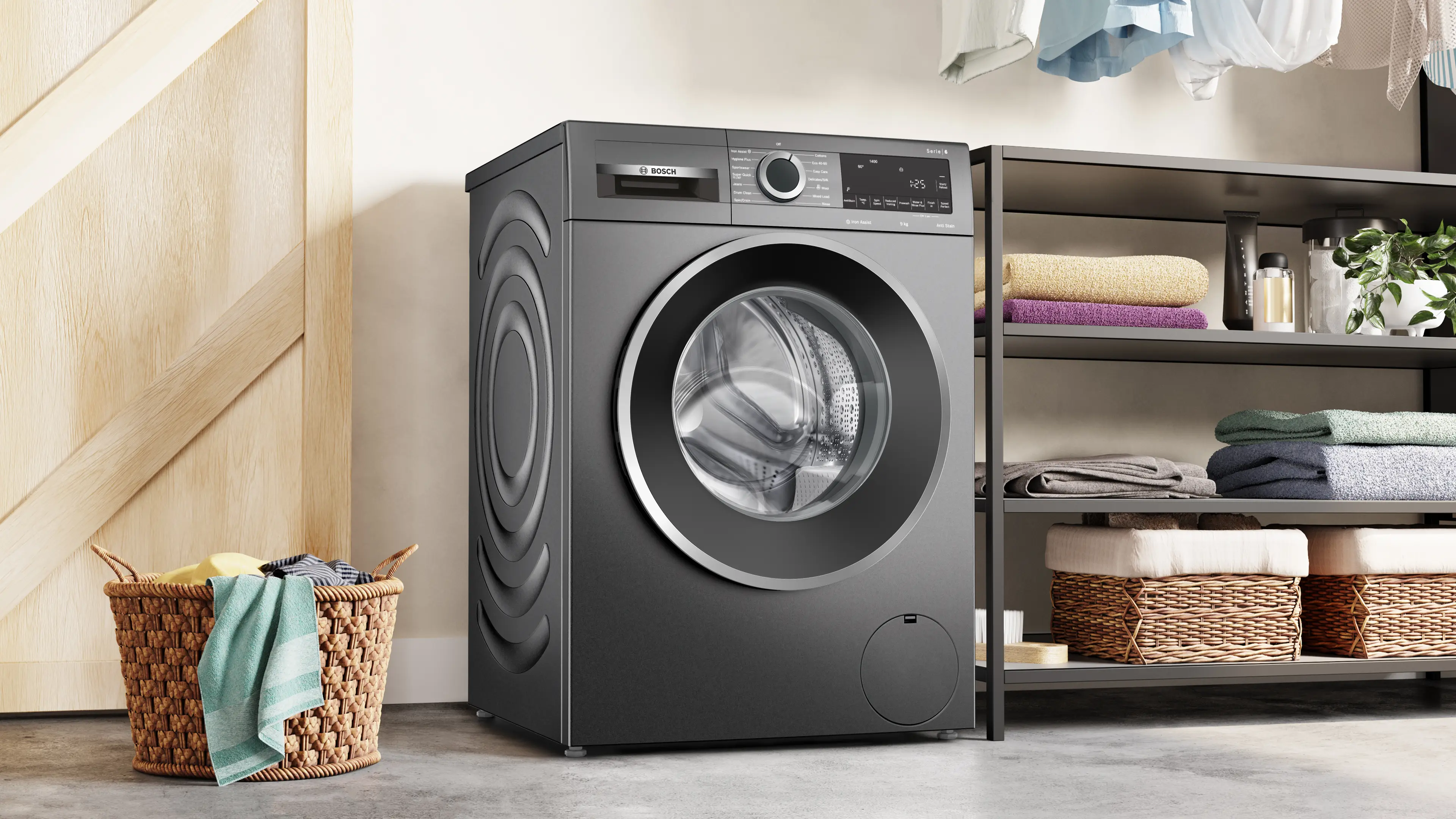 Bosch Series 6 WGG244ZCGB - Graphite Freestanding 9KG Washing Machine - 1400 RPM - A energy - Image 5