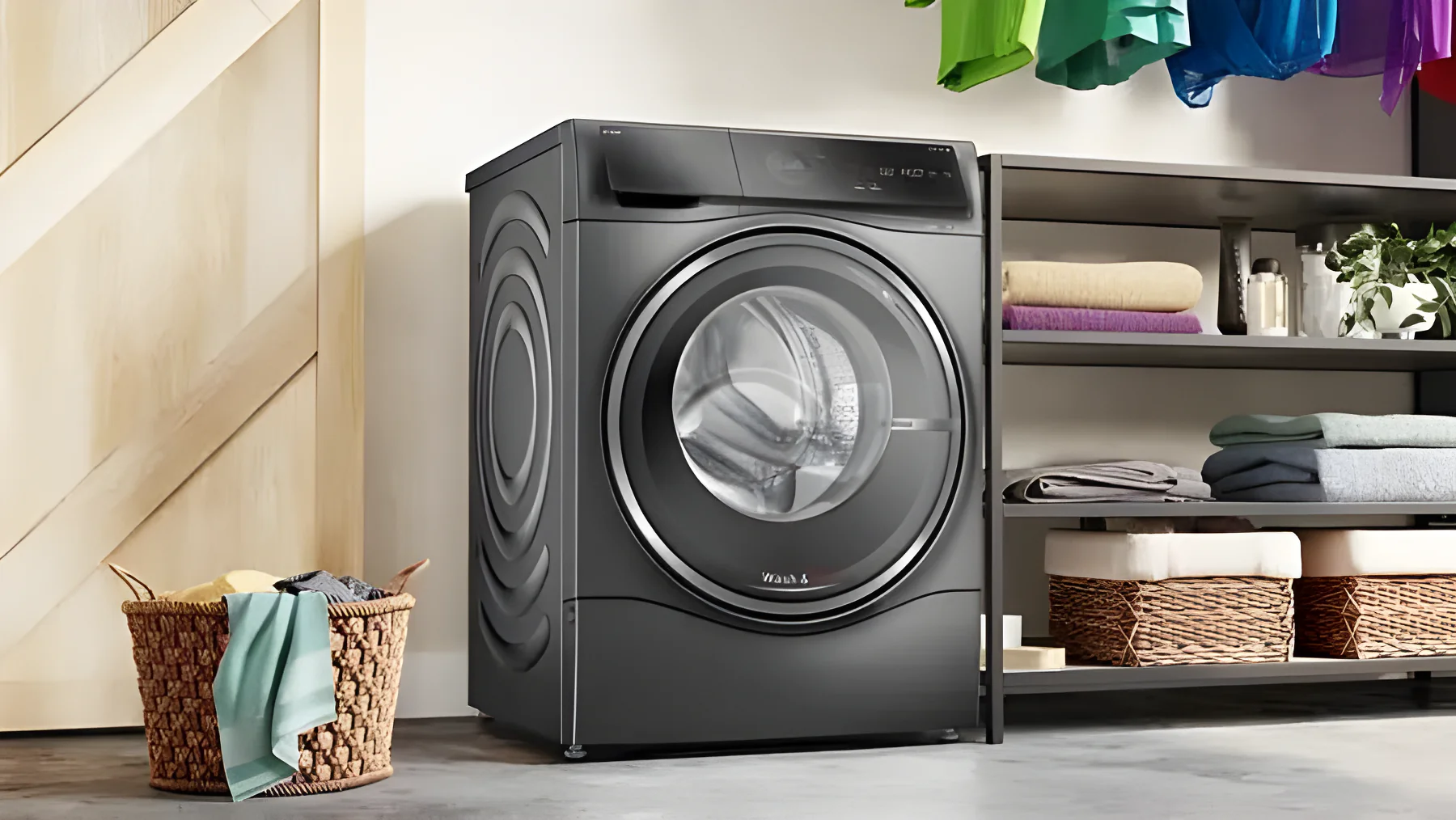 Bosch Series 8 WNC254ARGB - Graphite 10.5KG/6KG Washer Dryer - 1400 RPM - A/D energy - Image 3