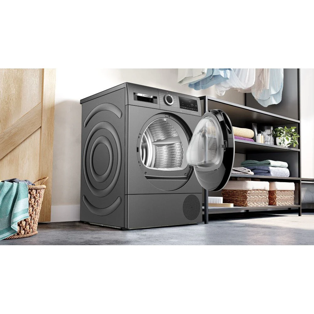 Bosch Series 6 WQG245R2GB - Graphite 9KG Heat Pump Tumble Dryer - A+++ Energy Rating - Image 4
