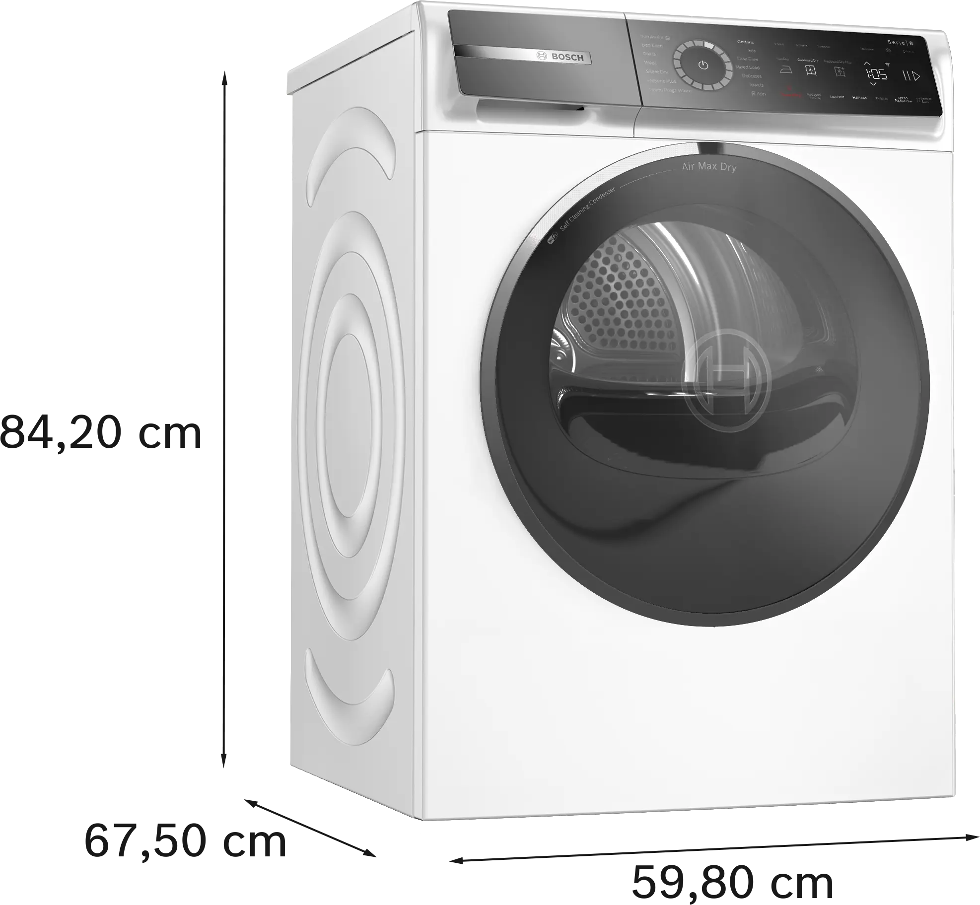 Bosch Series 8 WRB247C9GB - White 9KG Heat Pump Tumble Dryer - A+++ Energy - Image 17