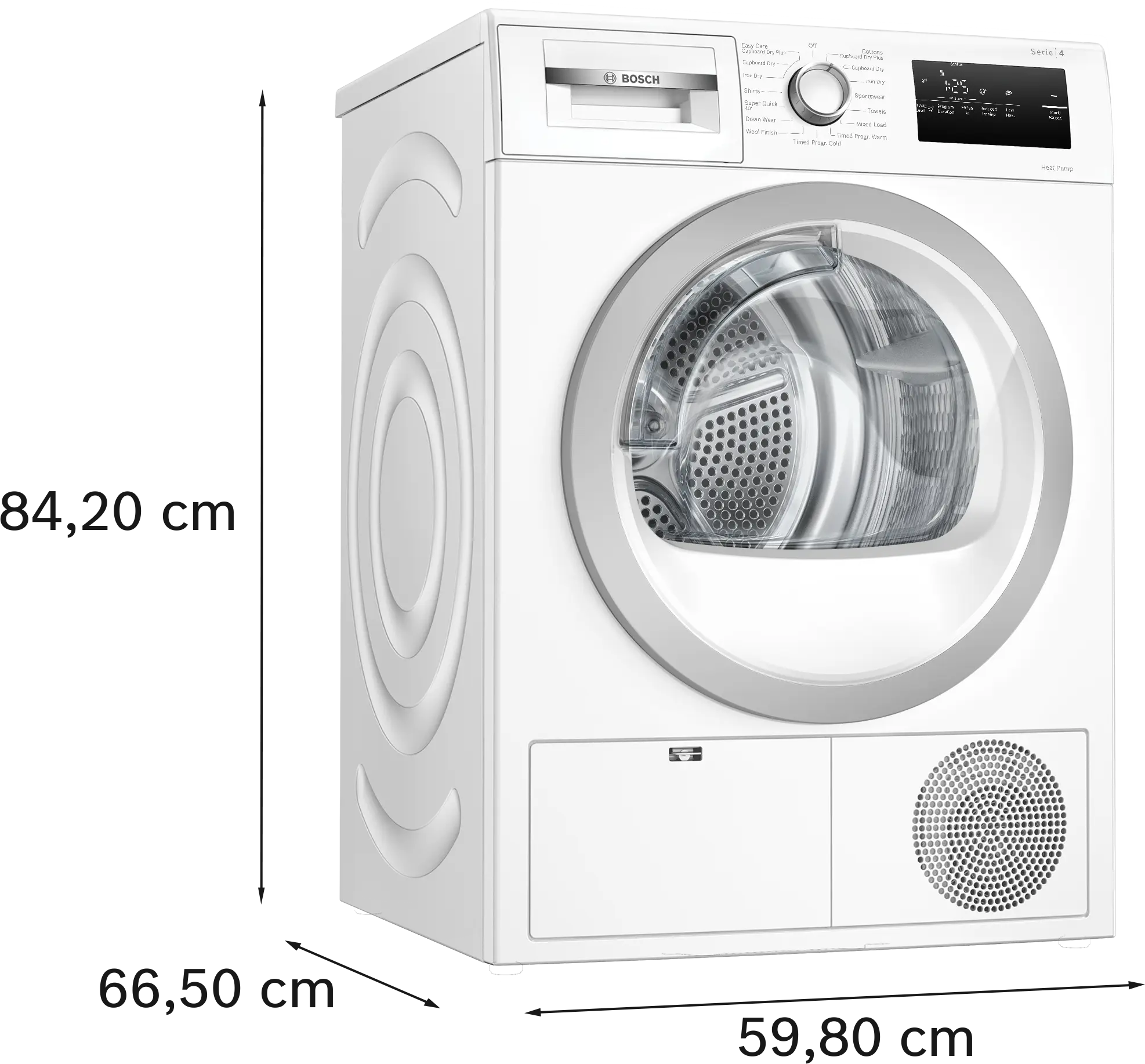 Bosch Series 4 WTH85223GB - White 8KG Heat Pump Condenser Dryer - A++ energy - Image 4