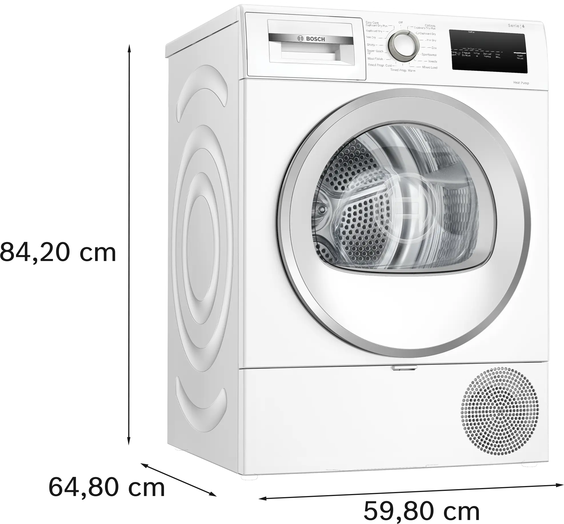 Bosch Series 4 WTH85224GB - White Heat Pump Tumble Dryer - A+++ Rated - 8KG - Image 3