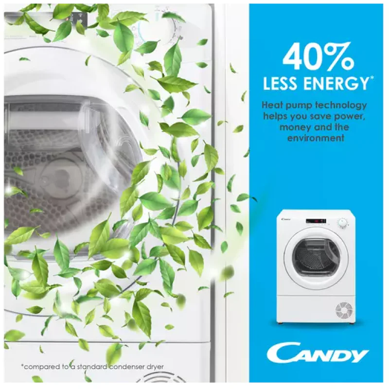 Candy BCTD H7A1TBE-80 - White Integrated 7KG Dryer - A+ energy - Image 4